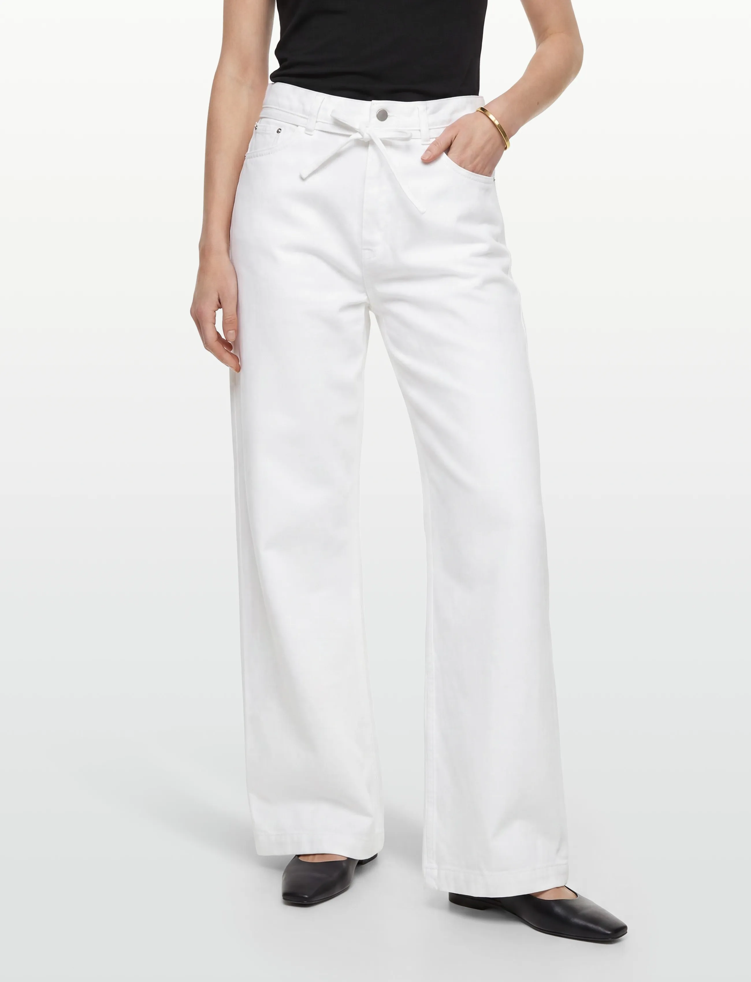 Day Birger et Mikkelsen - Elijah - Winter White Denim - platūs džinsai - bright white - 3