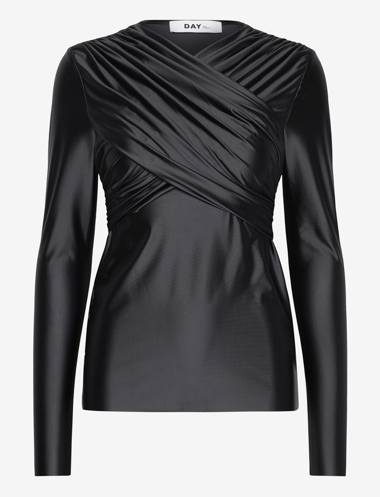 Day Birger et Mikkelsen - Kira - Glossy Stretch - pikkade varrukatega alussärgid - black - 0