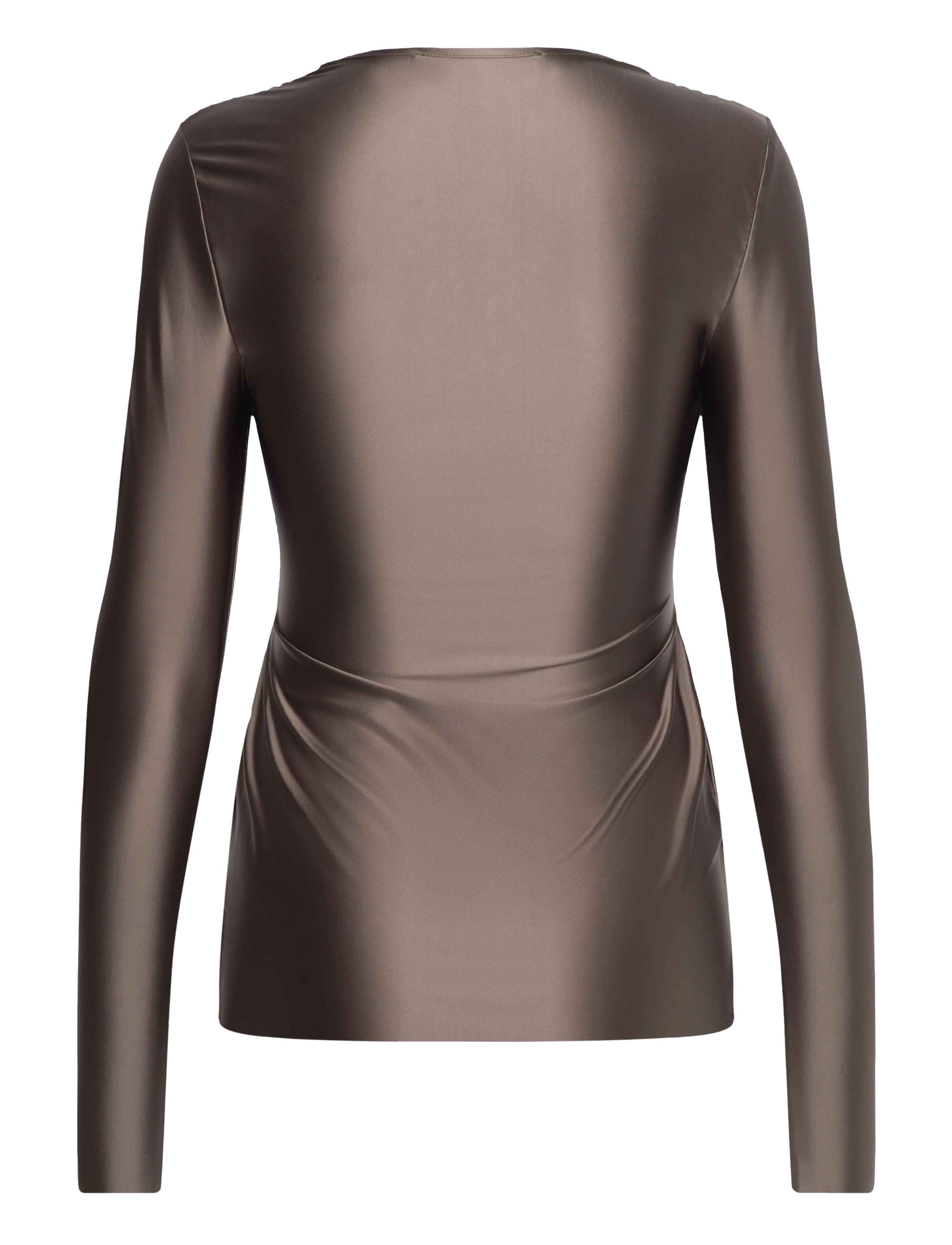 Day Birger et Mikkelsen - Kira - Glossy Stretch - langermede topper - taupe - 2