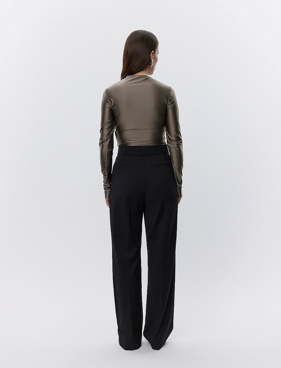 Day Birger et Mikkelsen - Kira - Glossy Stretch - langærmede toppe - taupe - 4