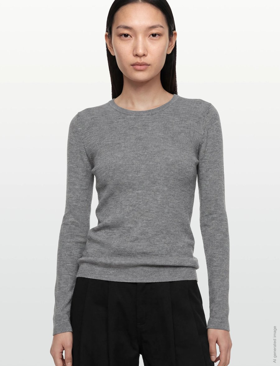 Day Birger et Mikkelsen - Mariana - Daily Elements - neulepuserot - medium grey melange - 3