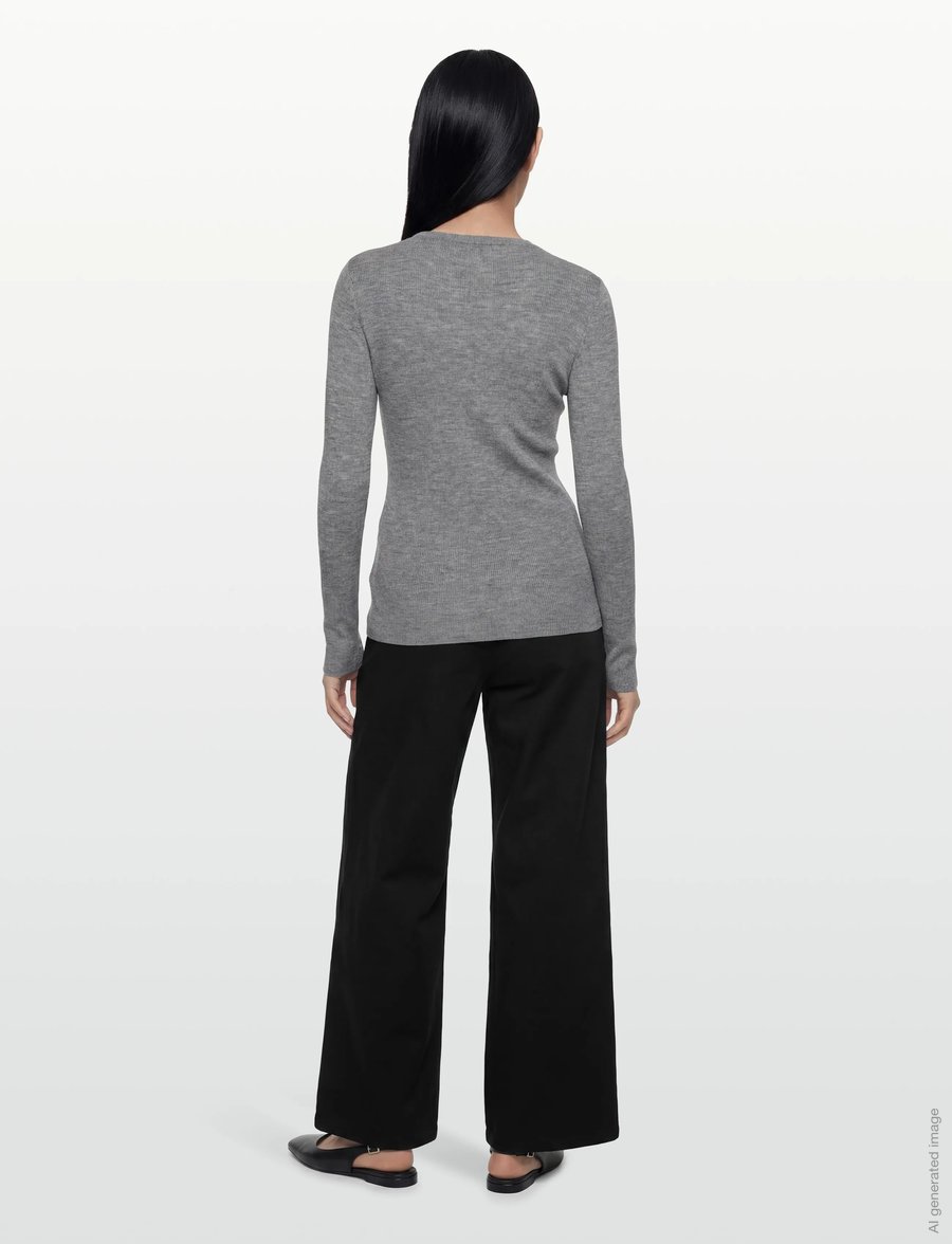 Day Birger et Mikkelsen - Mariana - Daily Elements - neulepuserot - medium grey melange - 4