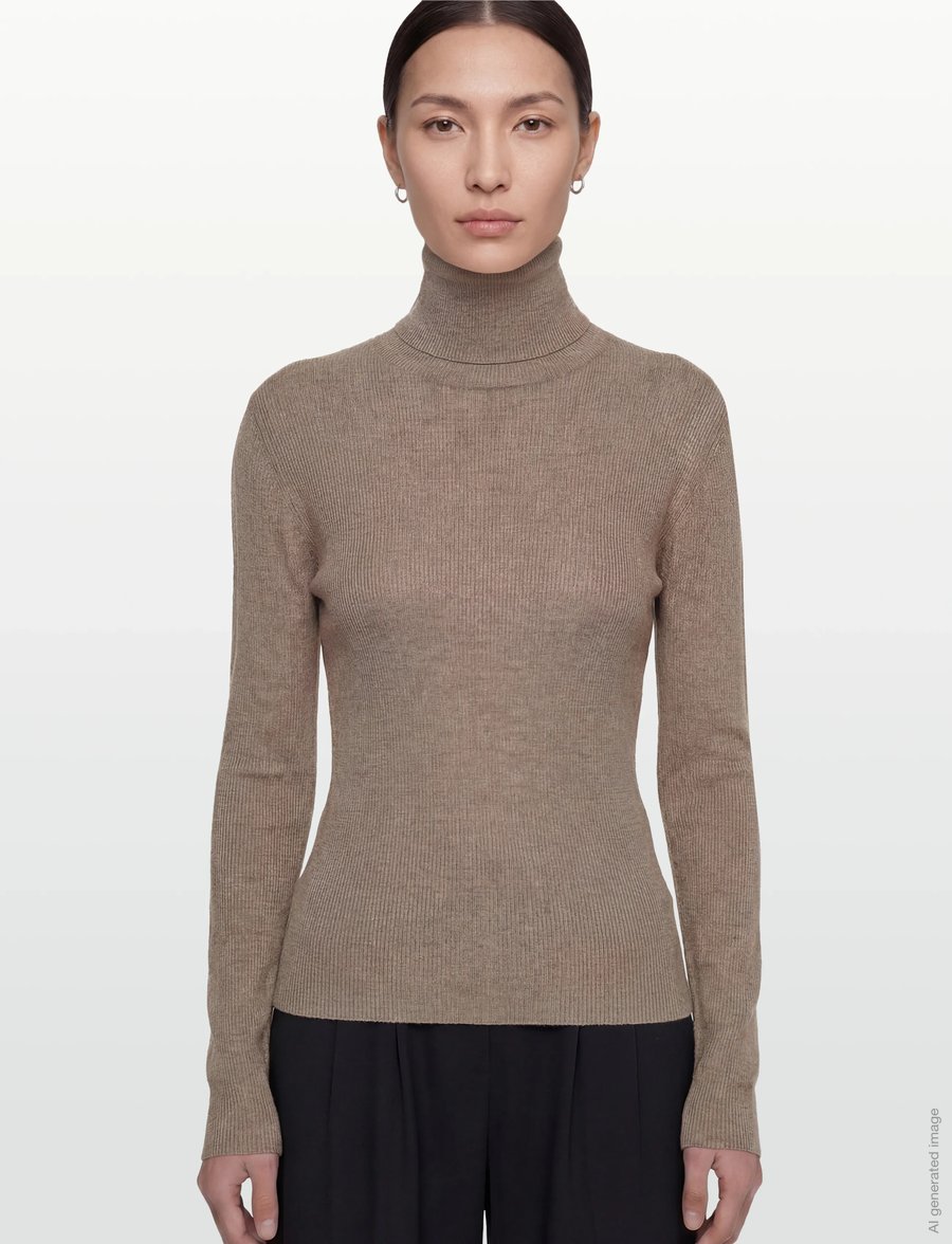 Day Birger et Mikkelsen - Sierra - Daily Elements - polotröjor - beige melange - 3