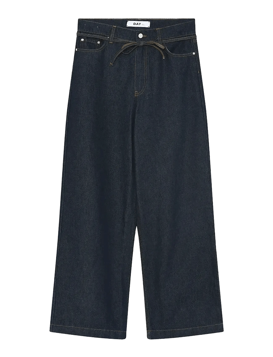 Day Birger et Mikkelsen - Elijah - Unwashed Blue - pantalons larges - dark blue - 1