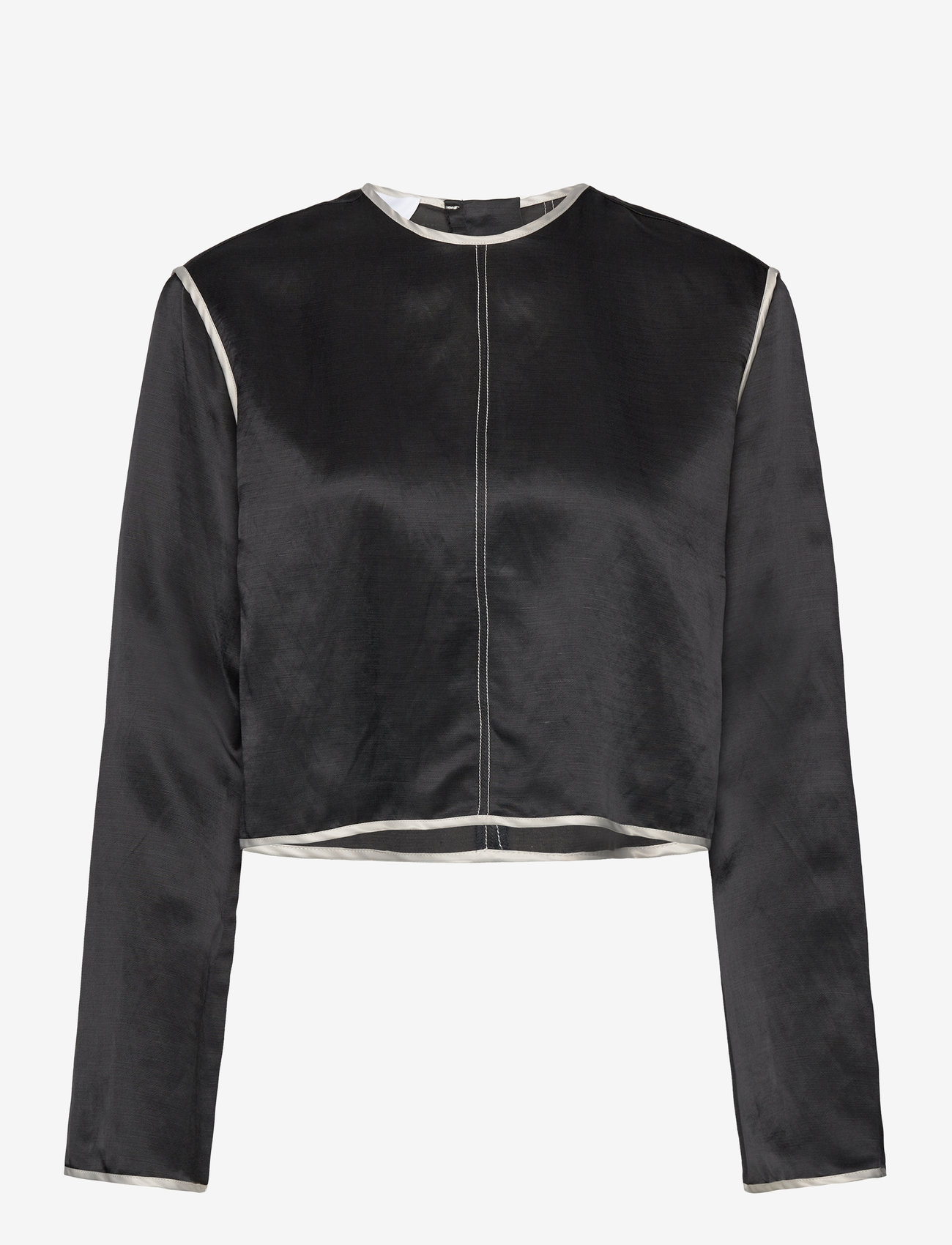 Day Birger et Mikkelsen - Baryl - High Shine Blend - pikkade varrukatega pluusid - black - 0