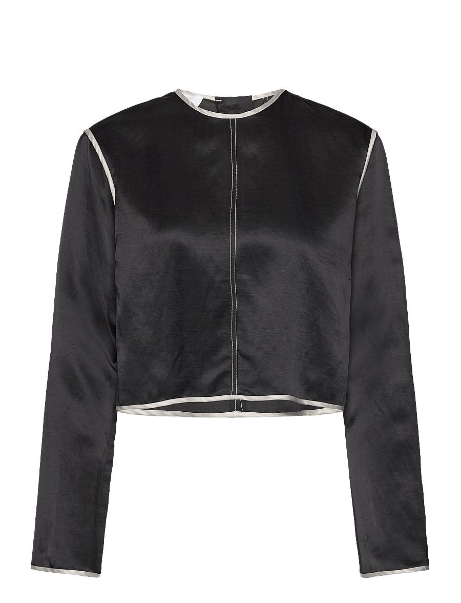 Day Birger et Mikkelsen - Baryl - High Shine Blend - langärmelige blusen - black - 1