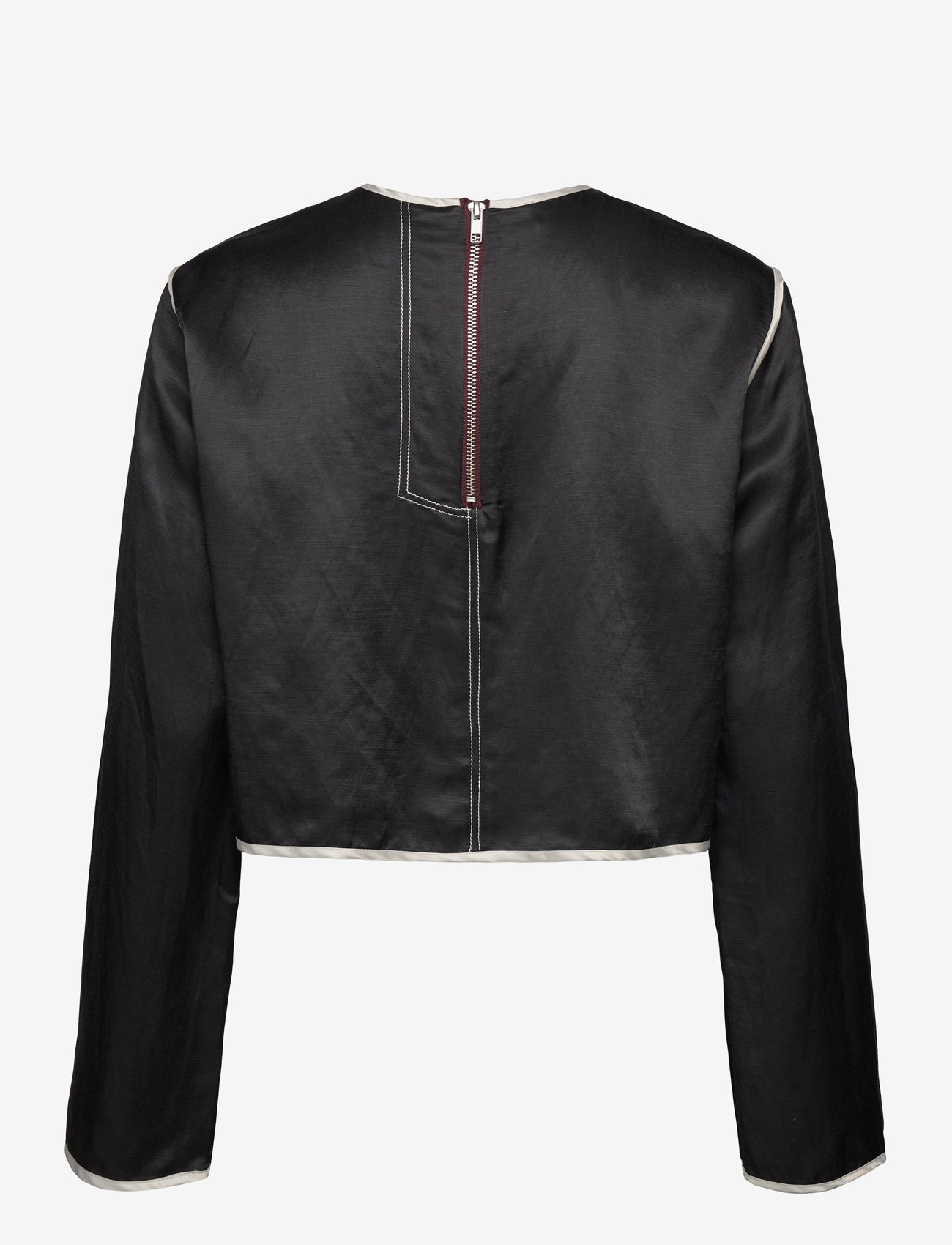 Day Birger et Mikkelsen - Baryl - High Shine Blend - pikkade varrukatega pluusid - black - 1