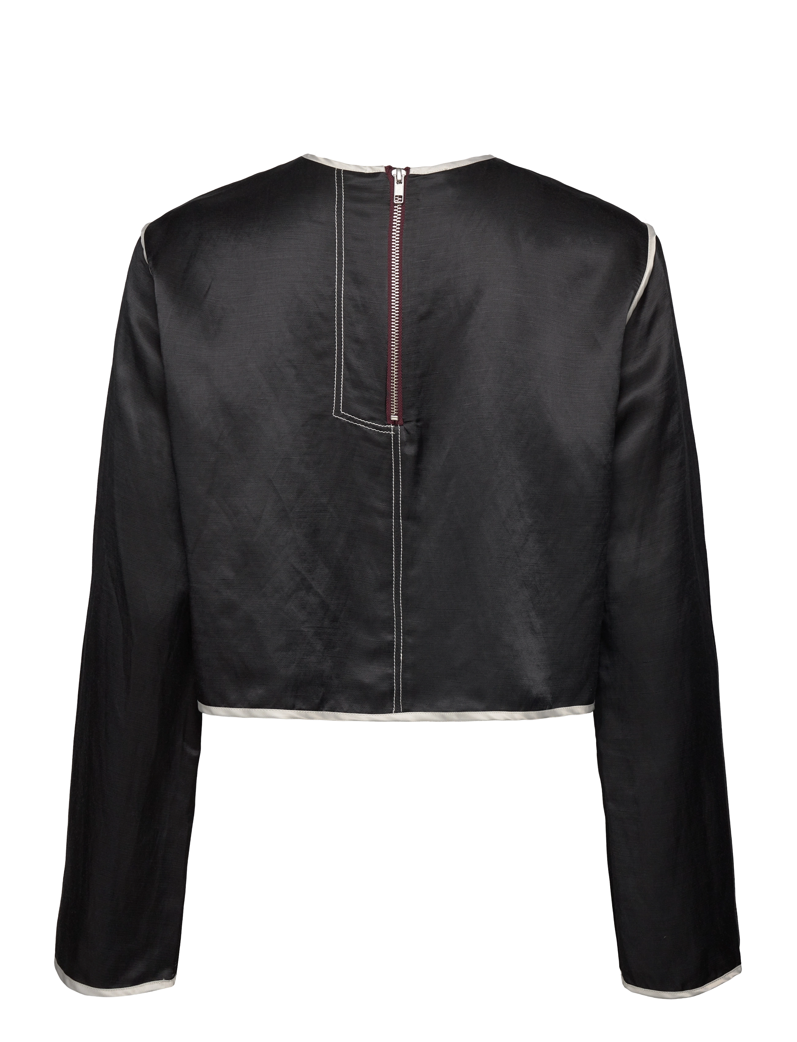 Day Birger et Mikkelsen - Baryl - High Shine Blend - langærmede bluser - black - 2