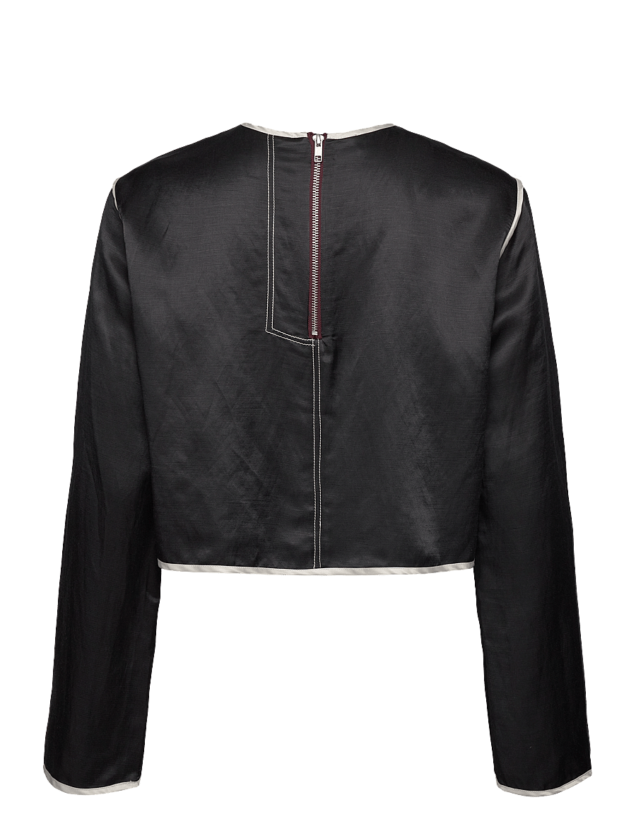 Day Birger et Mikkelsen - Baryl - High Shine Blend - langärmelige blusen - black - 2