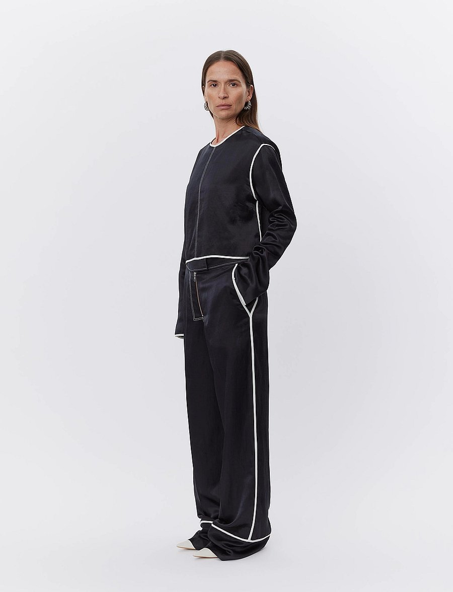 Day Birger et Mikkelsen - Baryl - High Shine Blend - langärmelige blusen - black - 4