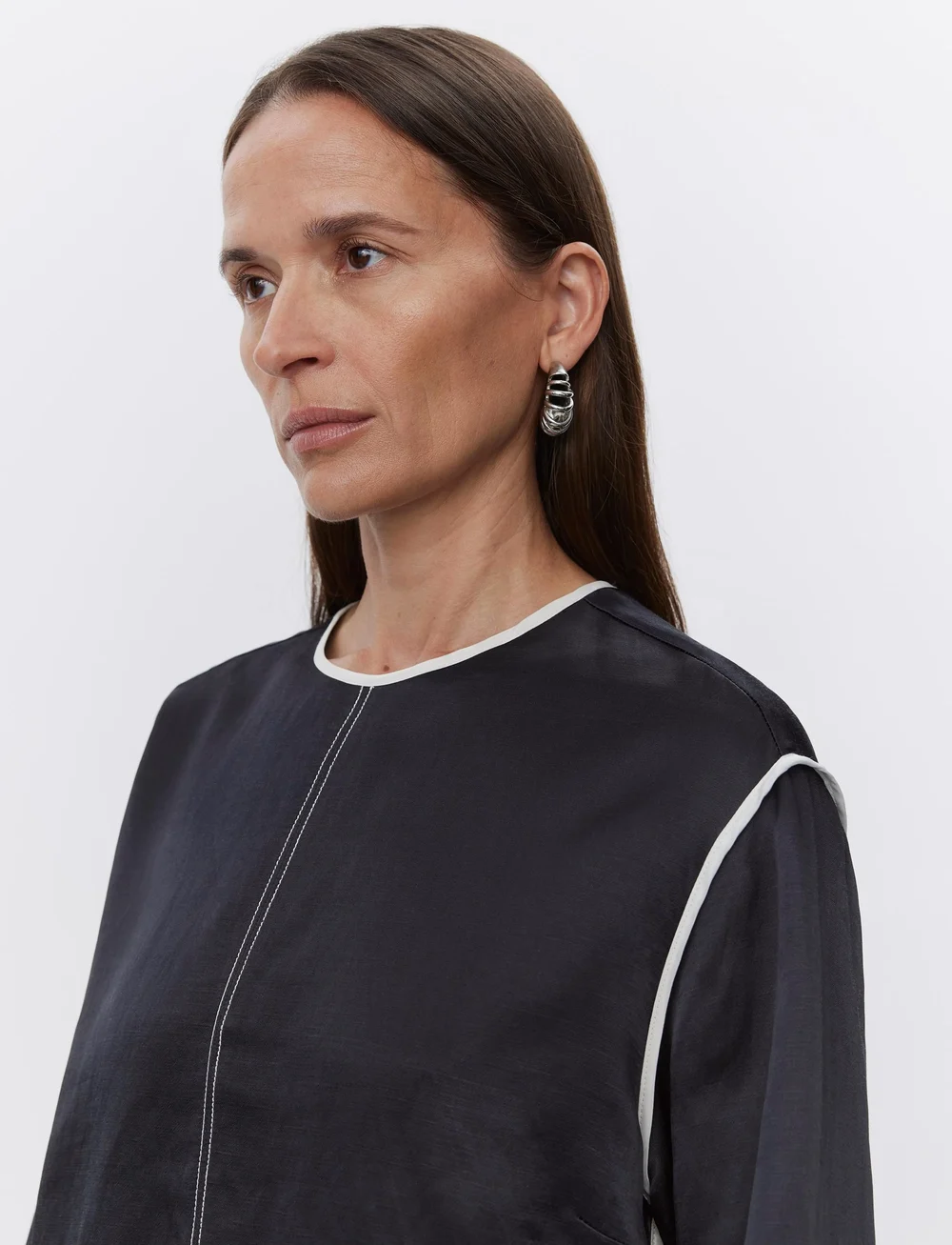 Day Birger et Mikkelsen - Baryl - High Shine Blend - långärmade blusar - black - 5