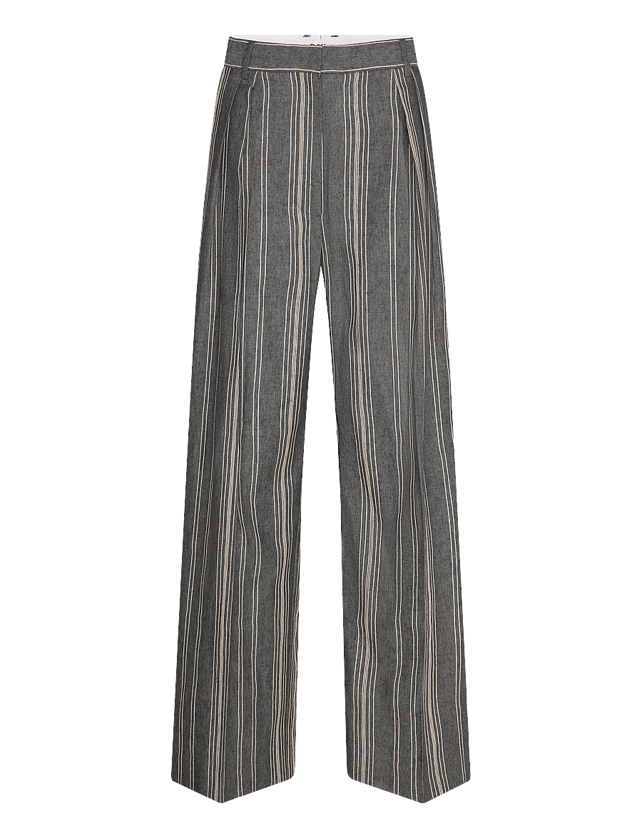 Day Birger et Mikkelsen - Enzo - Slub Stripe - habitbukser - black - 1
