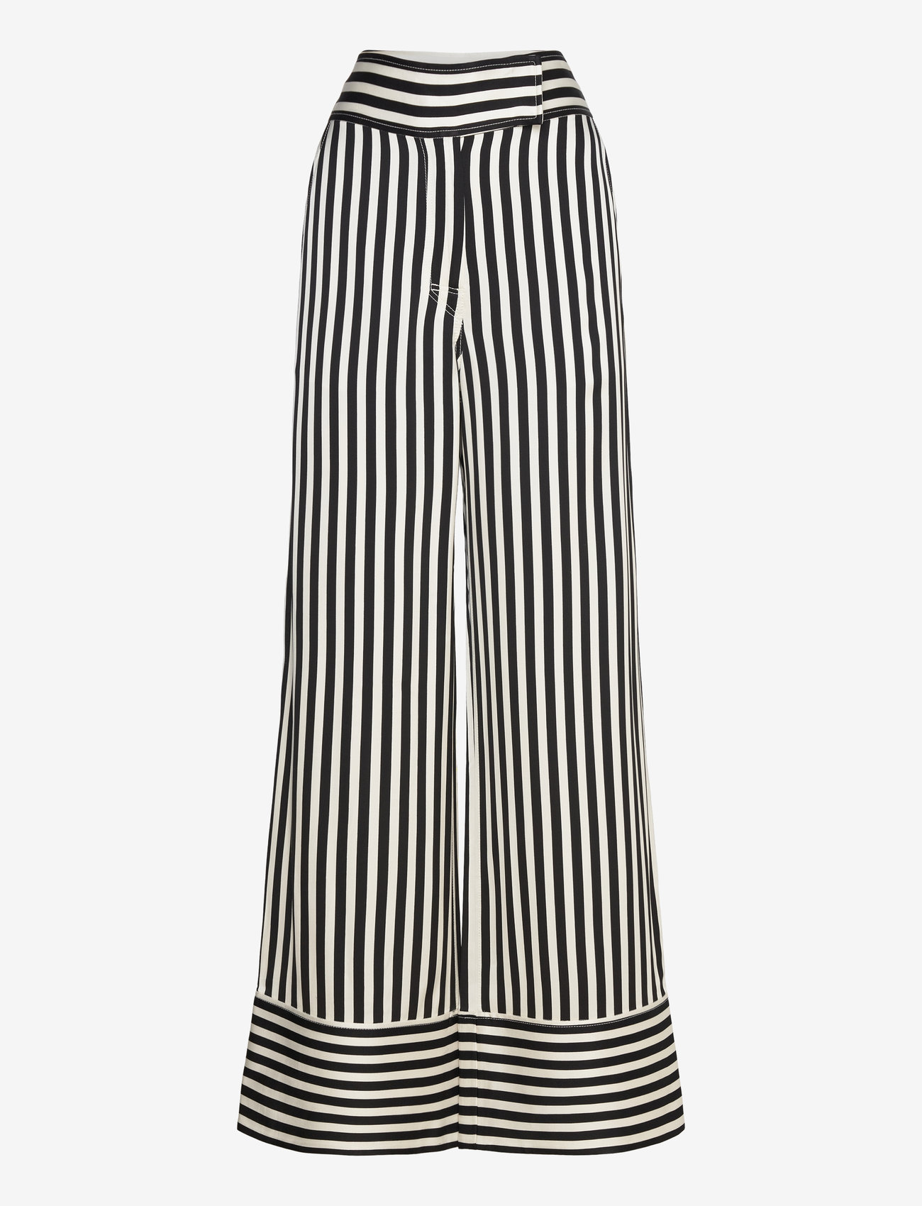 Day Birger et Mikkelsen - Gabin - Striped Viscose - hosen mit weitem bein - fluid stripes - 0