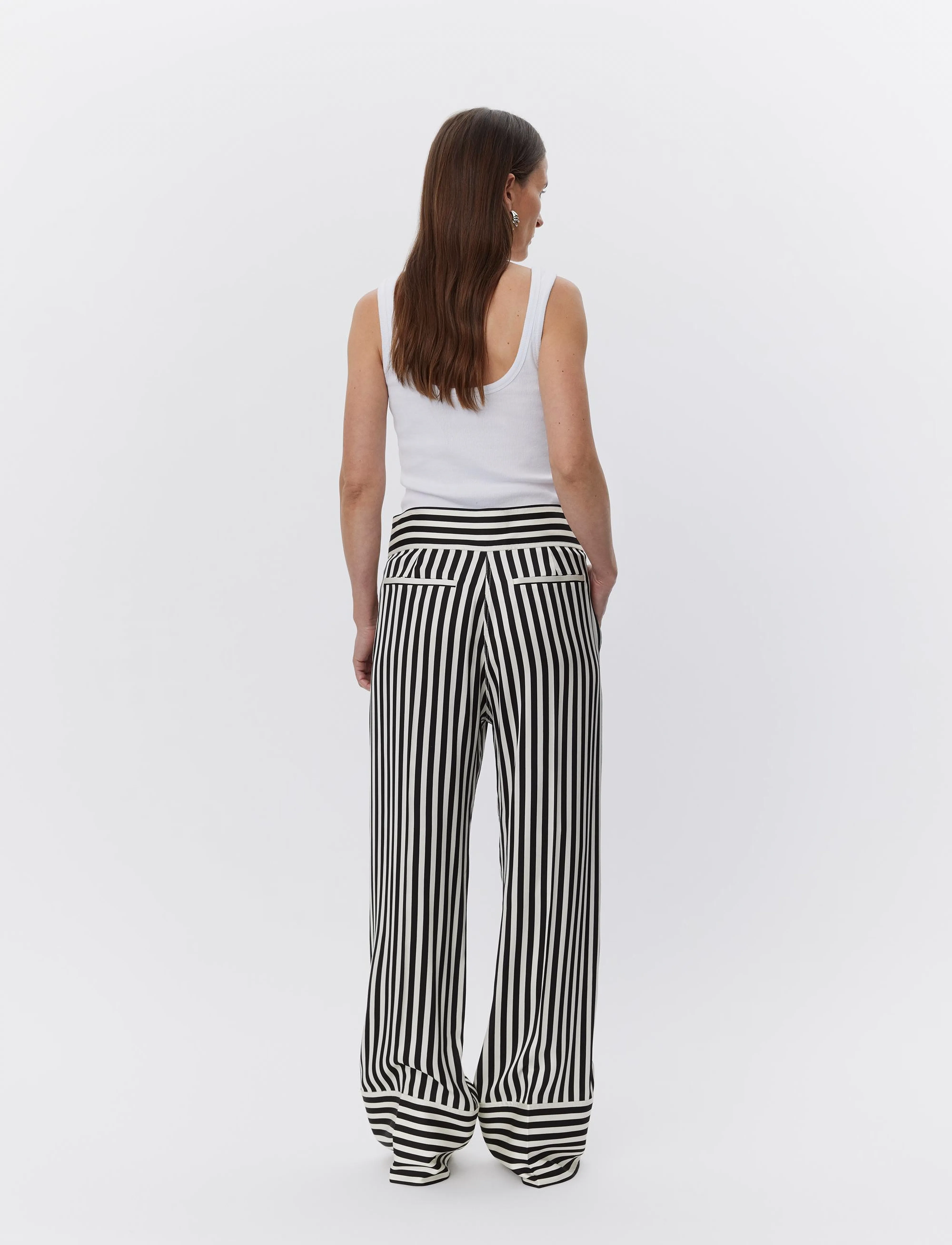 Day Birger et Mikkelsen - Gabin - Striped Viscose - leveälahkeiset housut - fluid stripes - 5