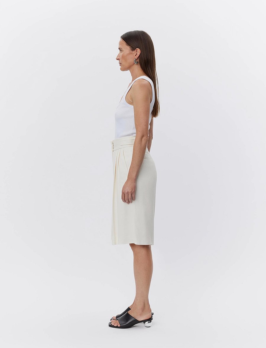 Day Birger et Mikkelsen - Lcann - Viscose Twill - midi-röcke - winter white - 2