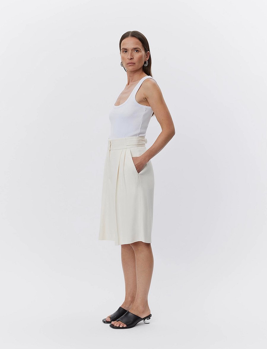 Day Birger et Mikkelsen - Lcann - Viscose Twill - midi-röcke - winter white - 3