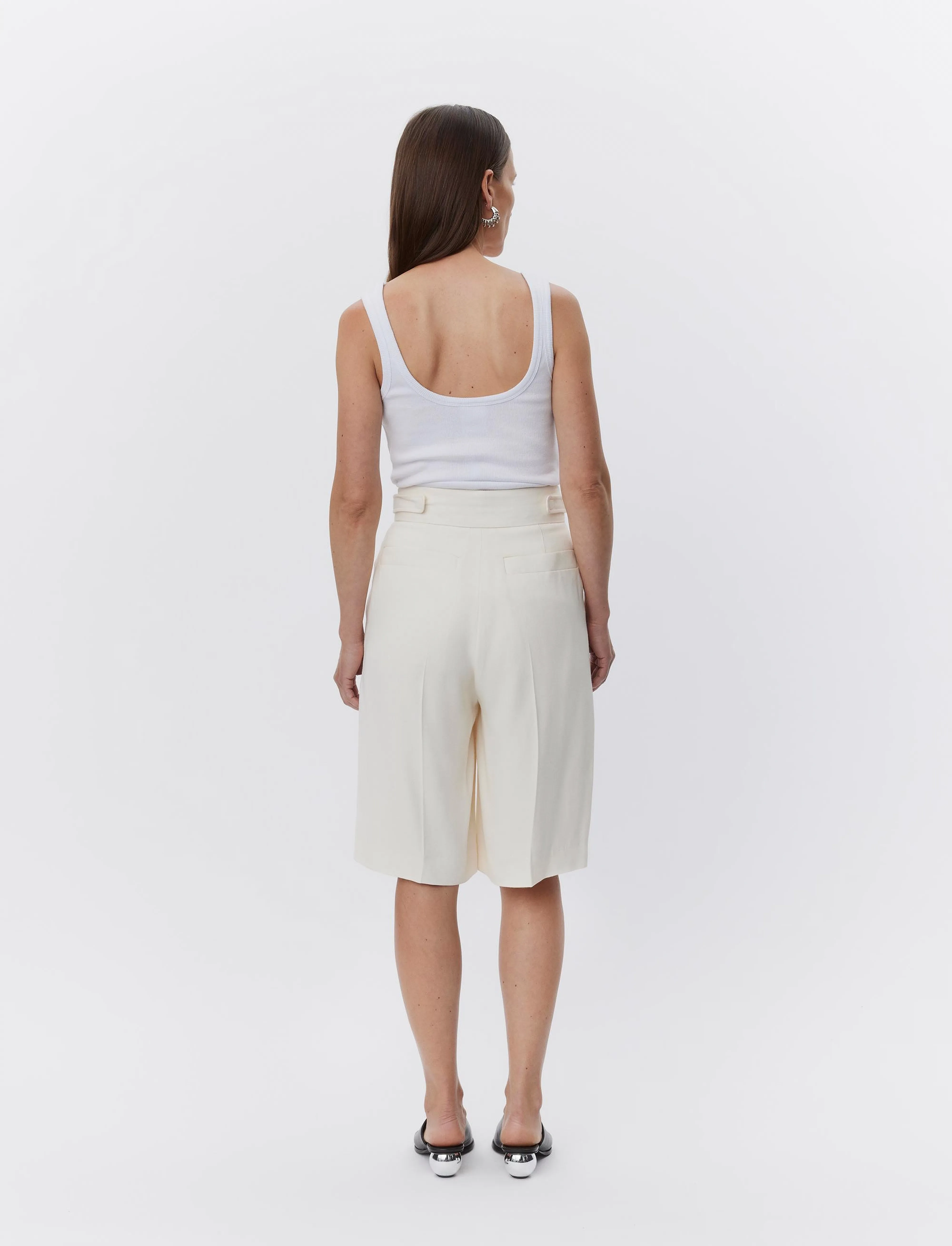 Day Birger et Mikkelsen - Lcann - Viscose Twill - midi skirts - winter white - 4