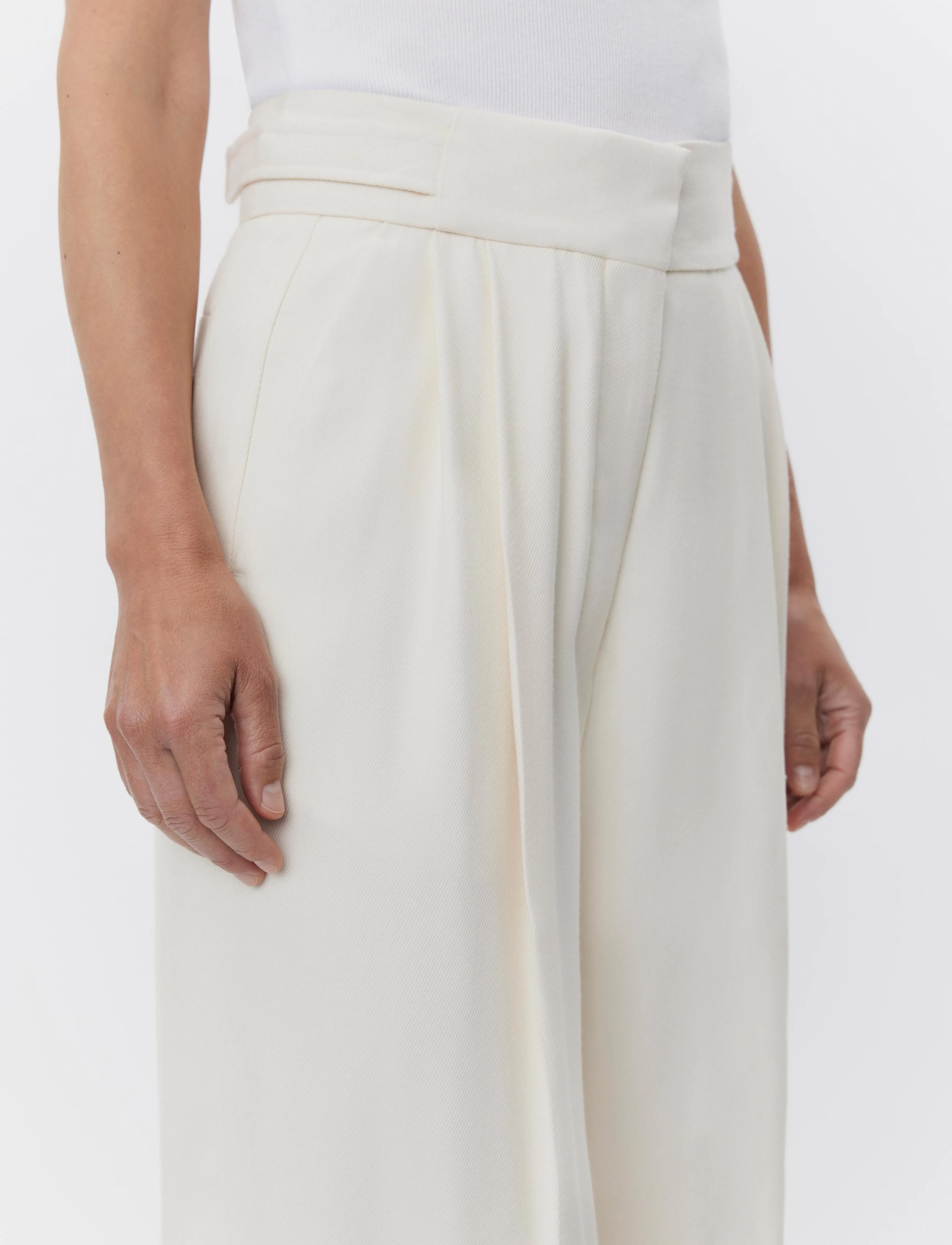 Day Birger et Mikkelsen - Lcann - Viscose Twill - midi skirts - winter white - 5