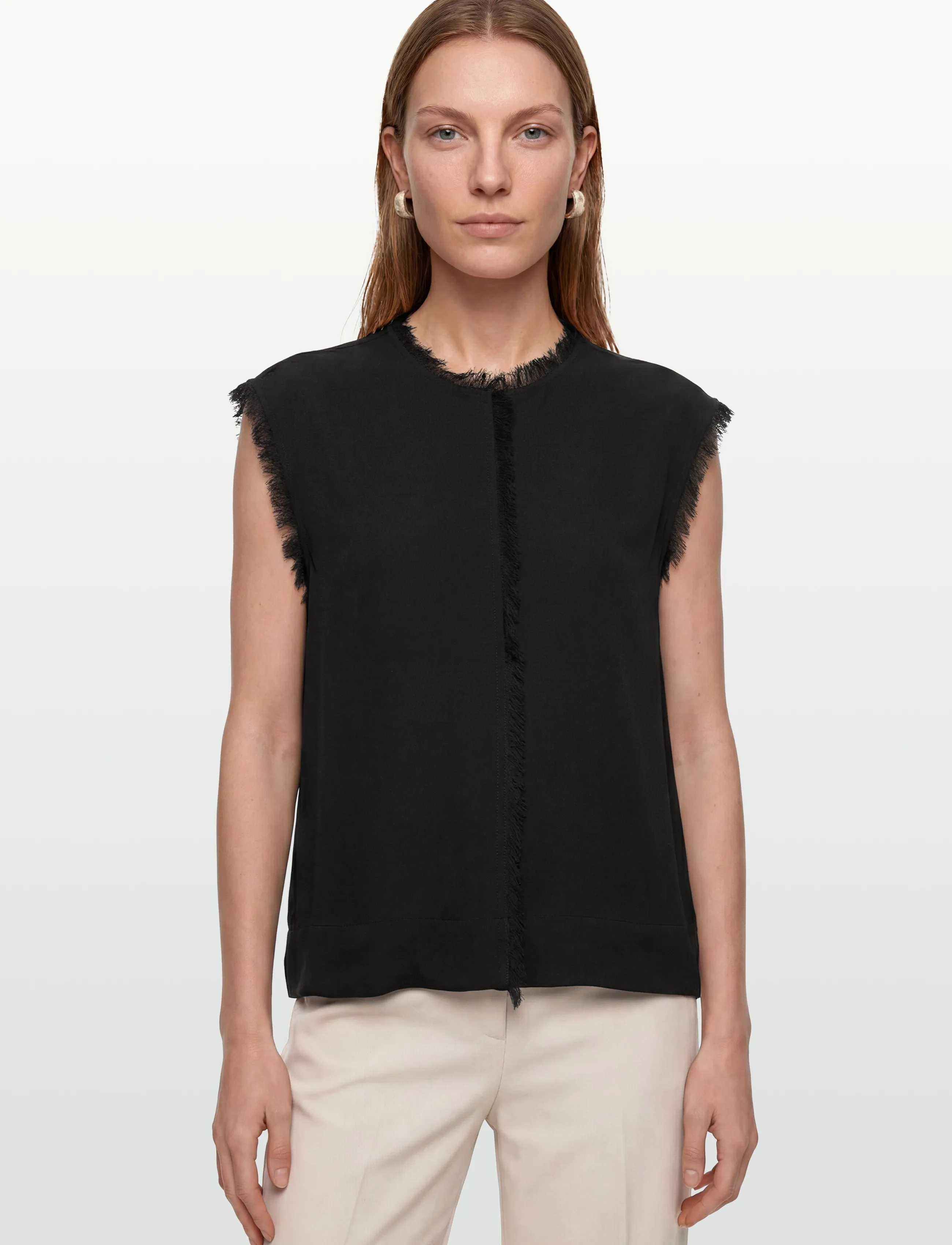 Day Birger et Mikkelsen - Lise - Matte Crepe - sleeveless blouses - black - 3
