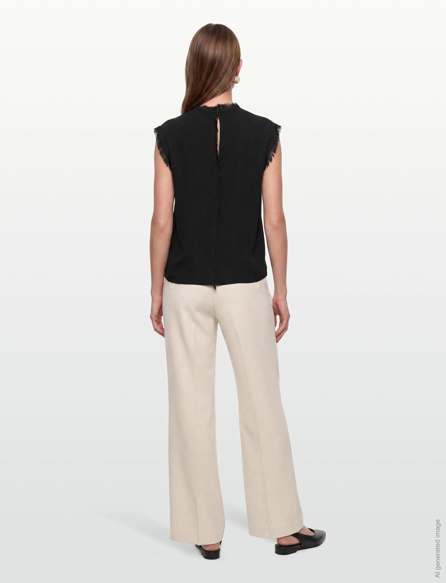 Day Birger et Mikkelsen - Lise - Matte Crepe - varrukateta pluusid - black - 4
