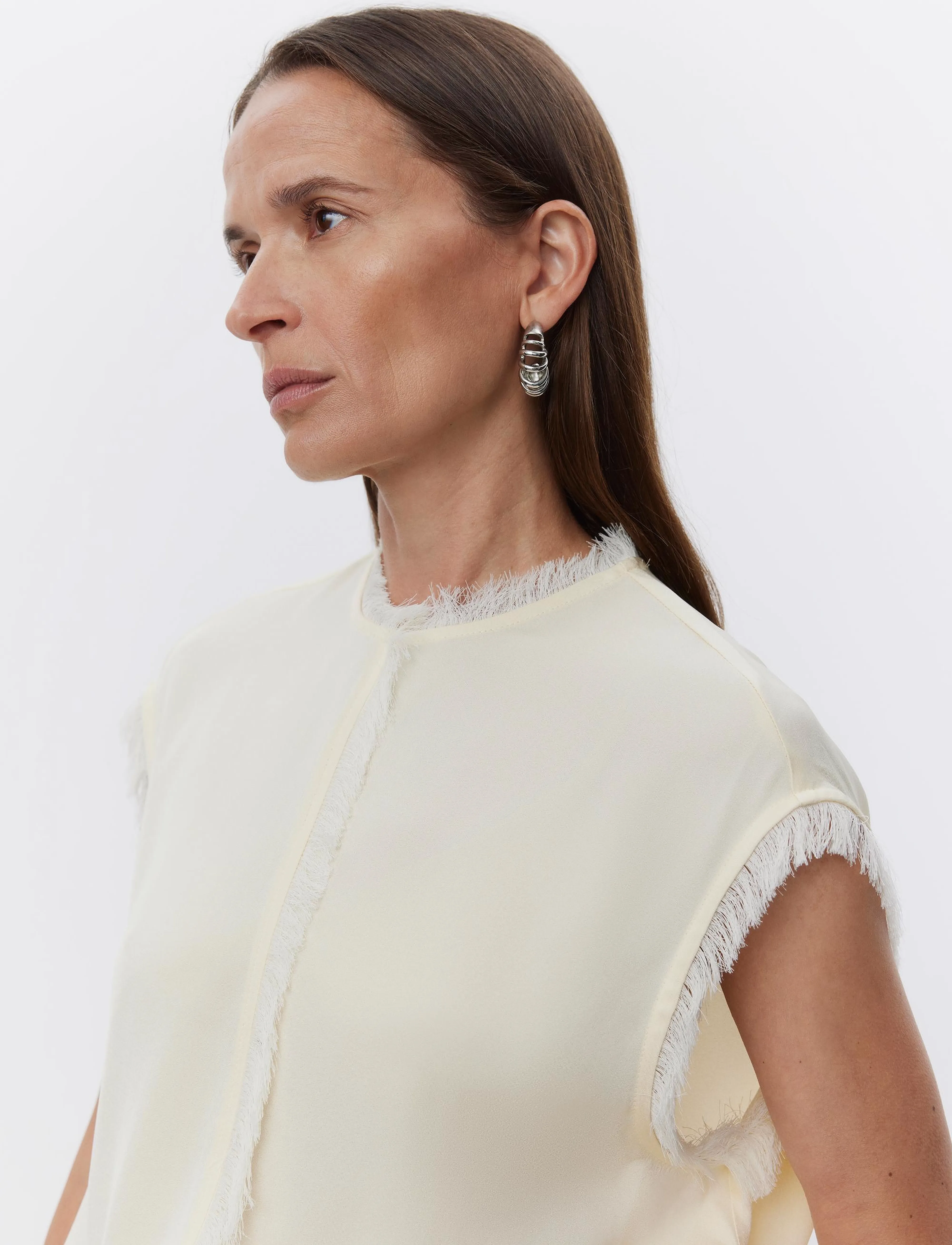Day Birger et Mikkelsen - Lise - Matte Crepe - Ærmeløse bluser - winter white - 3