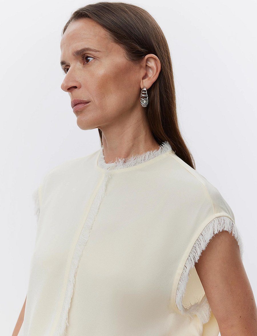 Day Birger et Mikkelsen - Lise - Matte Crepe - Ærmeløse bluser - winter white - 3