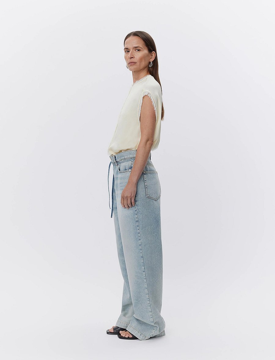 Day Birger et Mikkelsen - Lise - Matte Crepe - Ærmeløse bluser - winter white - 4