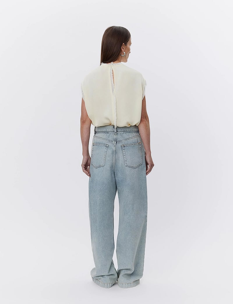 Day Birger et Mikkelsen - Lise - Matte Crepe - Ærmeløse bluser - winter white - 5