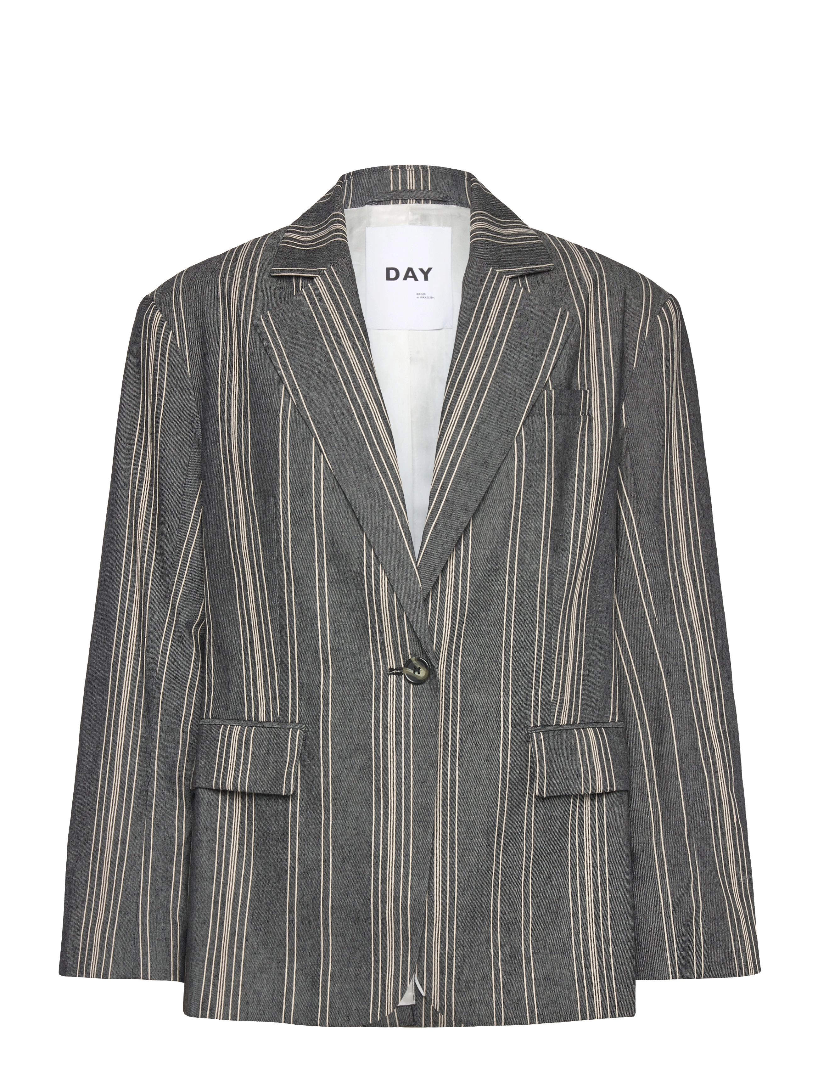Day Birger et Mikkelsen Musetta - Slub Stripe - Blazere - BLACK / black