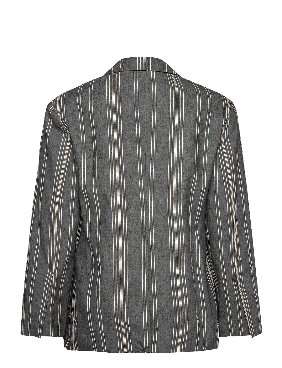 Day Birger et Mikkelsen - Musetta - Slub Stripe - einreihige blazer - black - 2