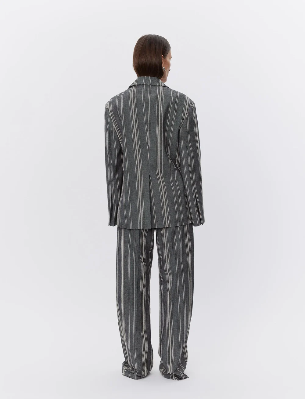 Day Birger et Mikkelsen - Musetta - Slub Stripe - Ühes joones nööpidega bleiserid - black - 3