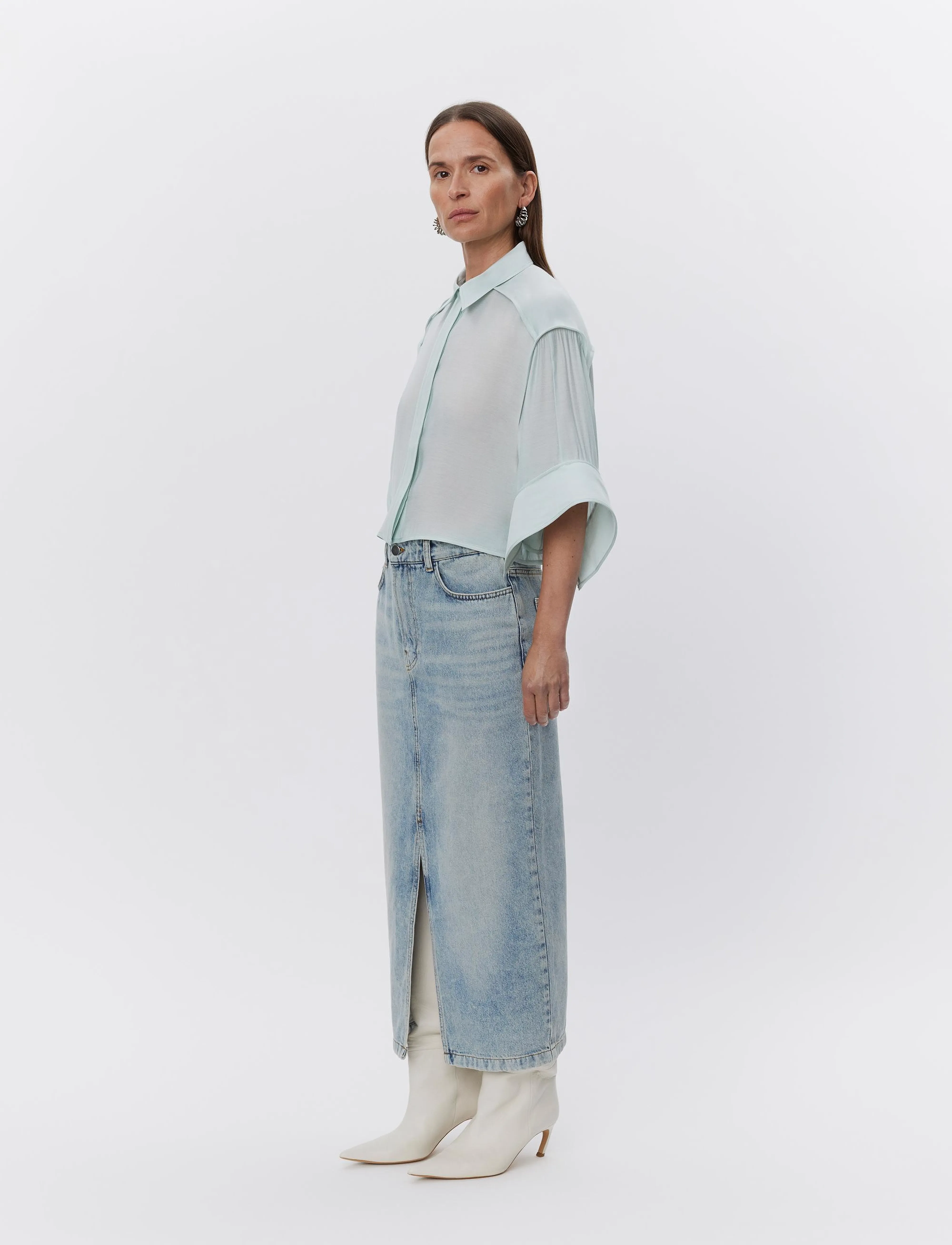 Day Birger et Mikkelsen Niki - Vintage Blue Denim - Röcke - VINTAGE BLUE / blue