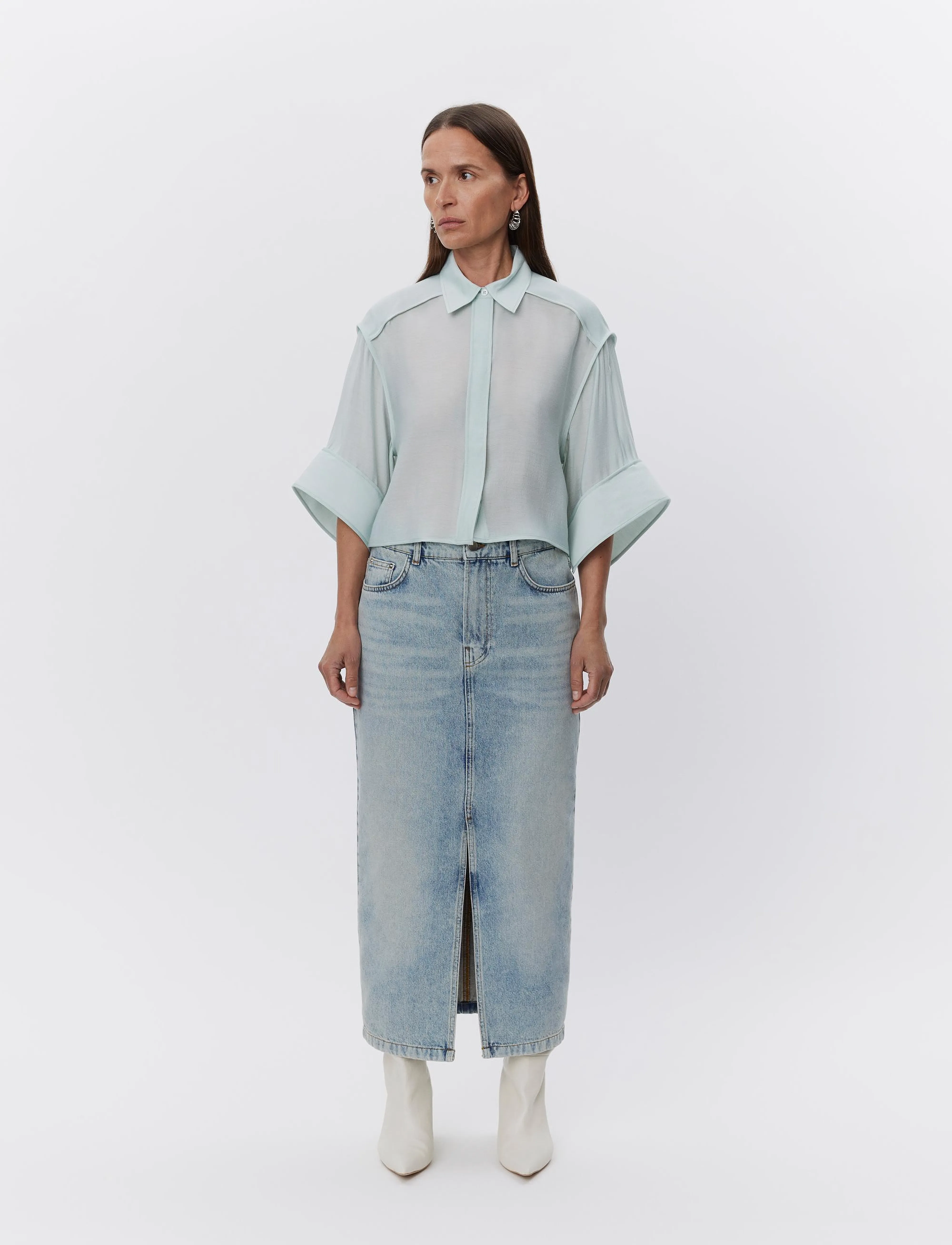 Day Birger et Mikkelsen - Niki - Vintage Blue Denim - jeanskjolar - vintage blue - 4