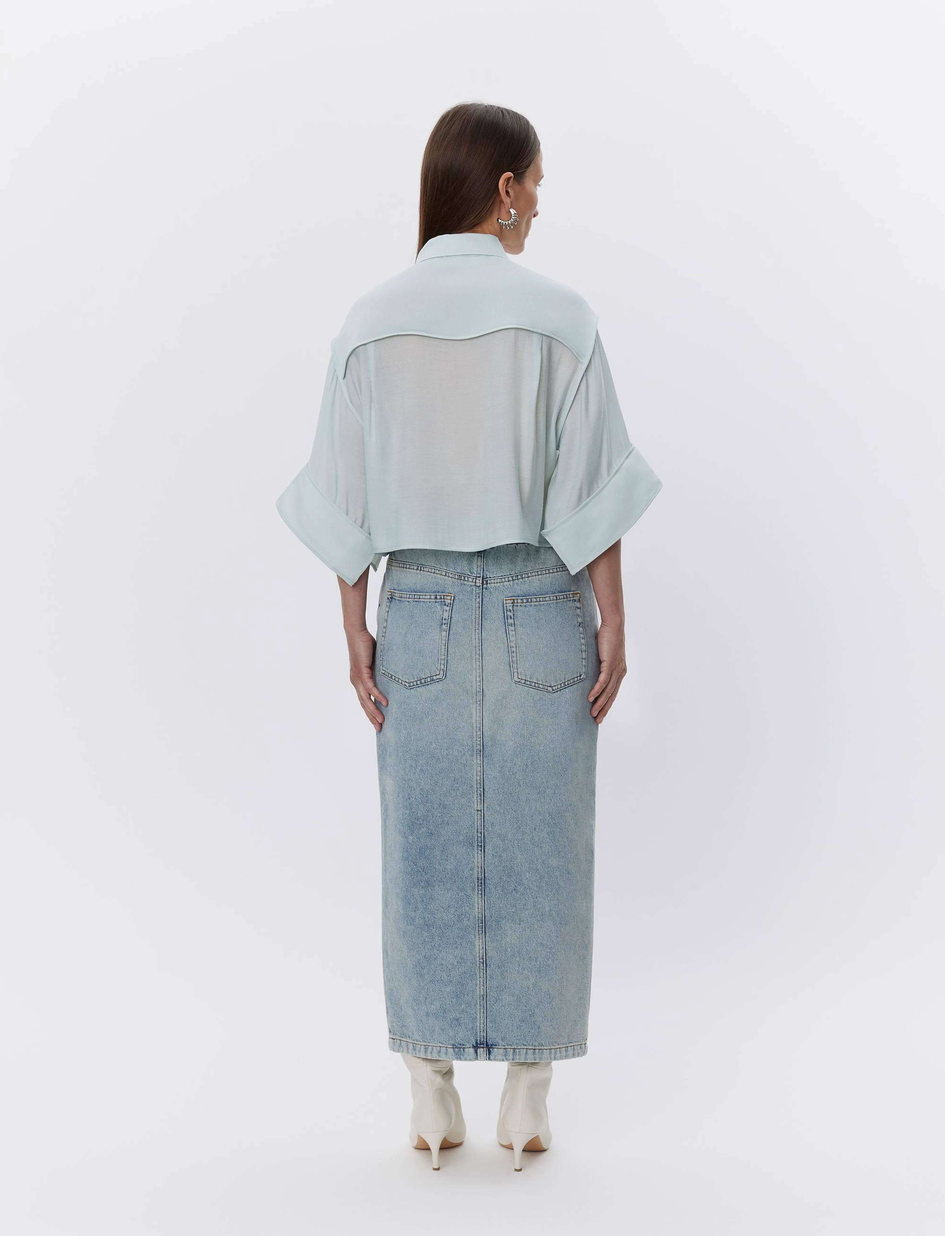 Day Birger et Mikkelsen - Niki - Vintage Blue Denim - jeanskjolar - vintage blue - 5