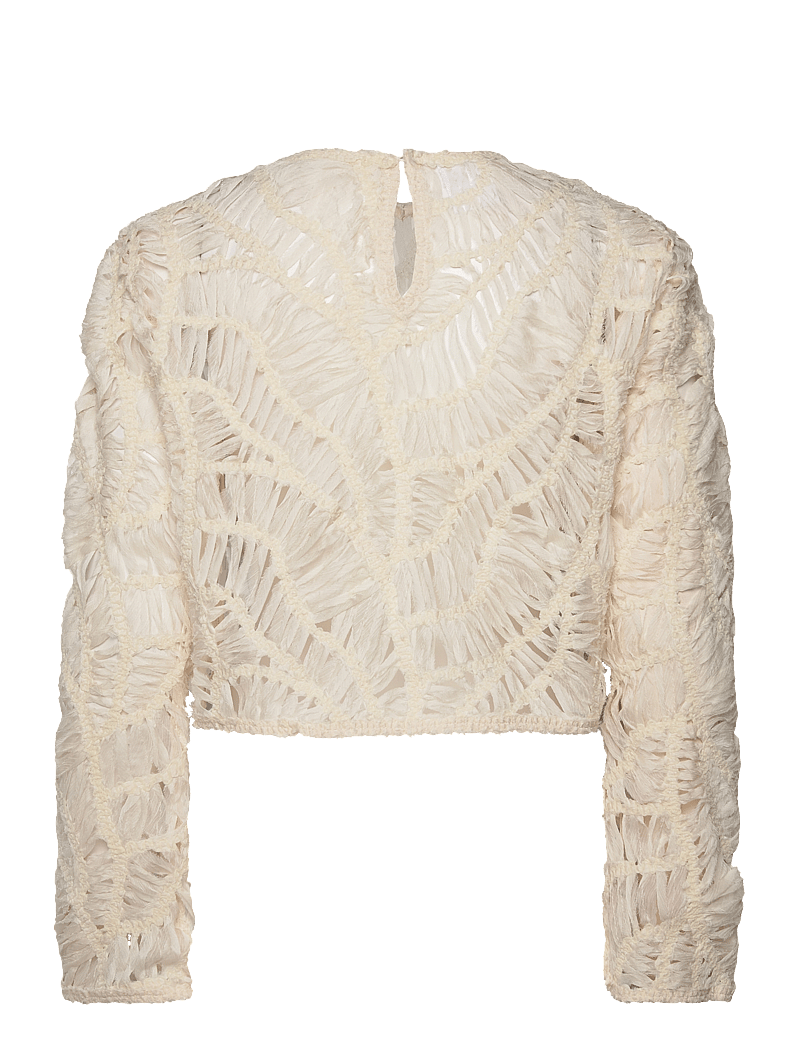 Day Birger et Mikkelsen - Reyne - Crochet Tulle - langærmede bluser - pistachio shell - 2