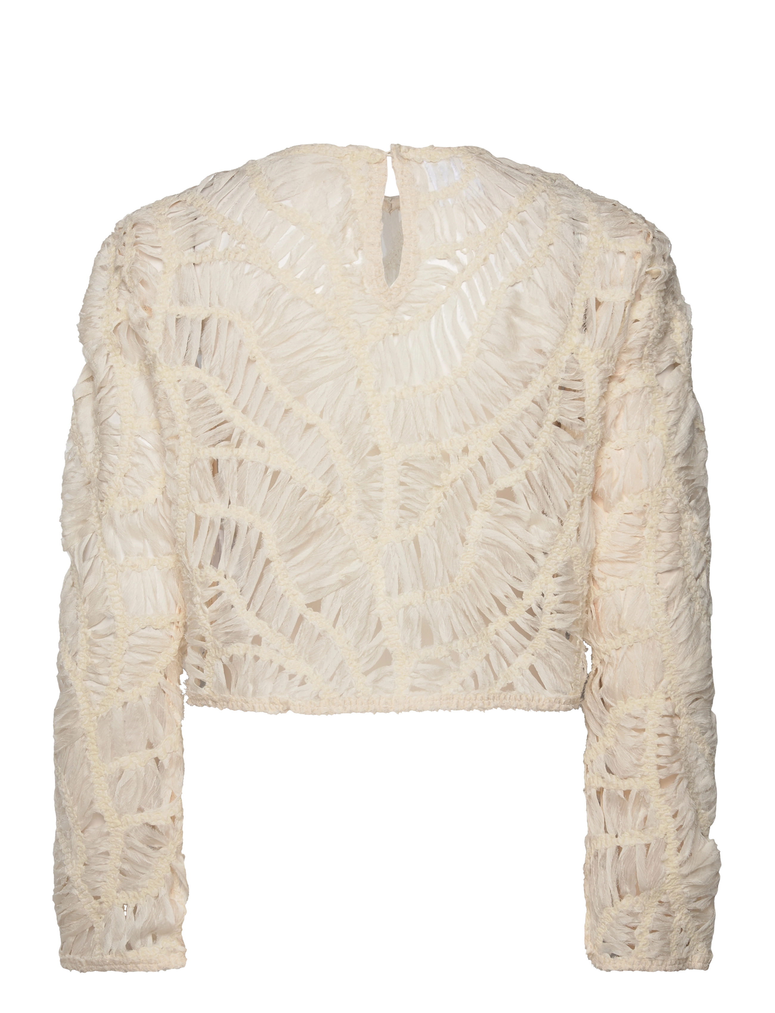 Day Birger et Mikkelsen - Reyne - Crochet Tulle - langærmede bluser - pistachio shell - 2