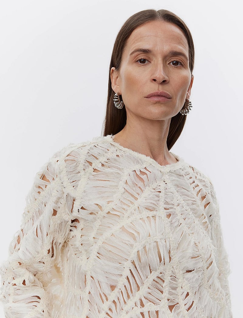 Day Birger et Mikkelsen - Reyne - Crochet Tulle - langærmede bluser - pistachio shell - 5