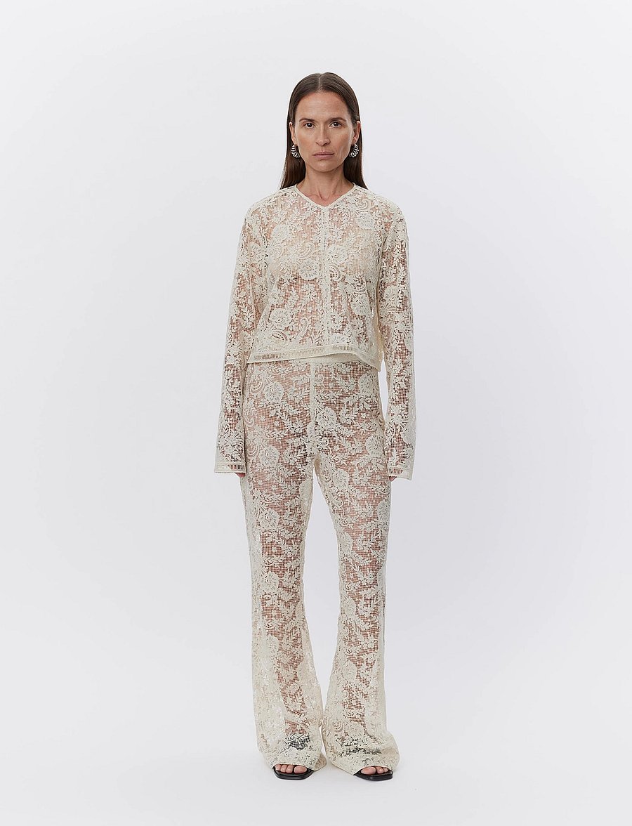 Day Birger et Mikkelsen - Toby - Spring Crochet - schlaghosen - pistachio shell - 0
