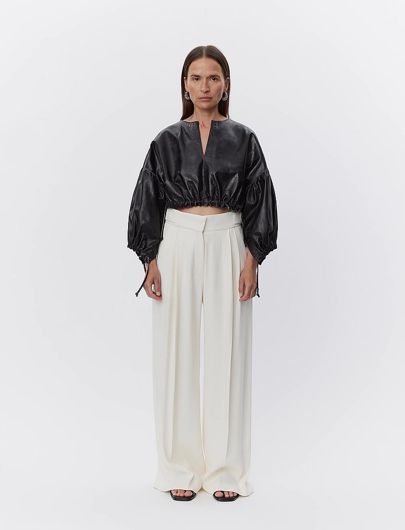 Day Birger et Mikkelsen - Vail - Viscose Twill - hosen mit weitem bein - winter white - 0