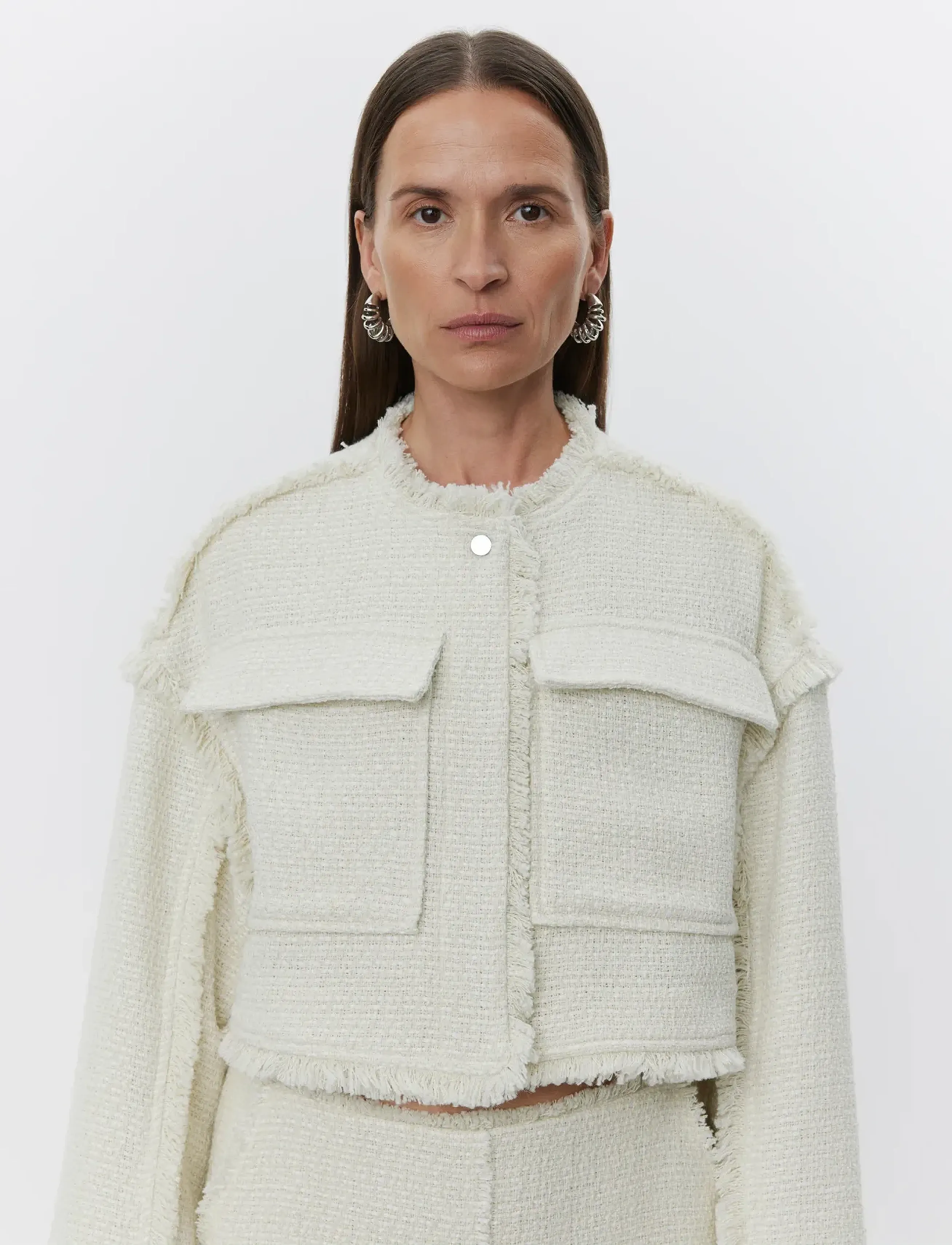 Day Birger et Mikkelsen Violette Tactual Surface, 44, Jackets, Creme - Light-summer Jacket, Frauen
