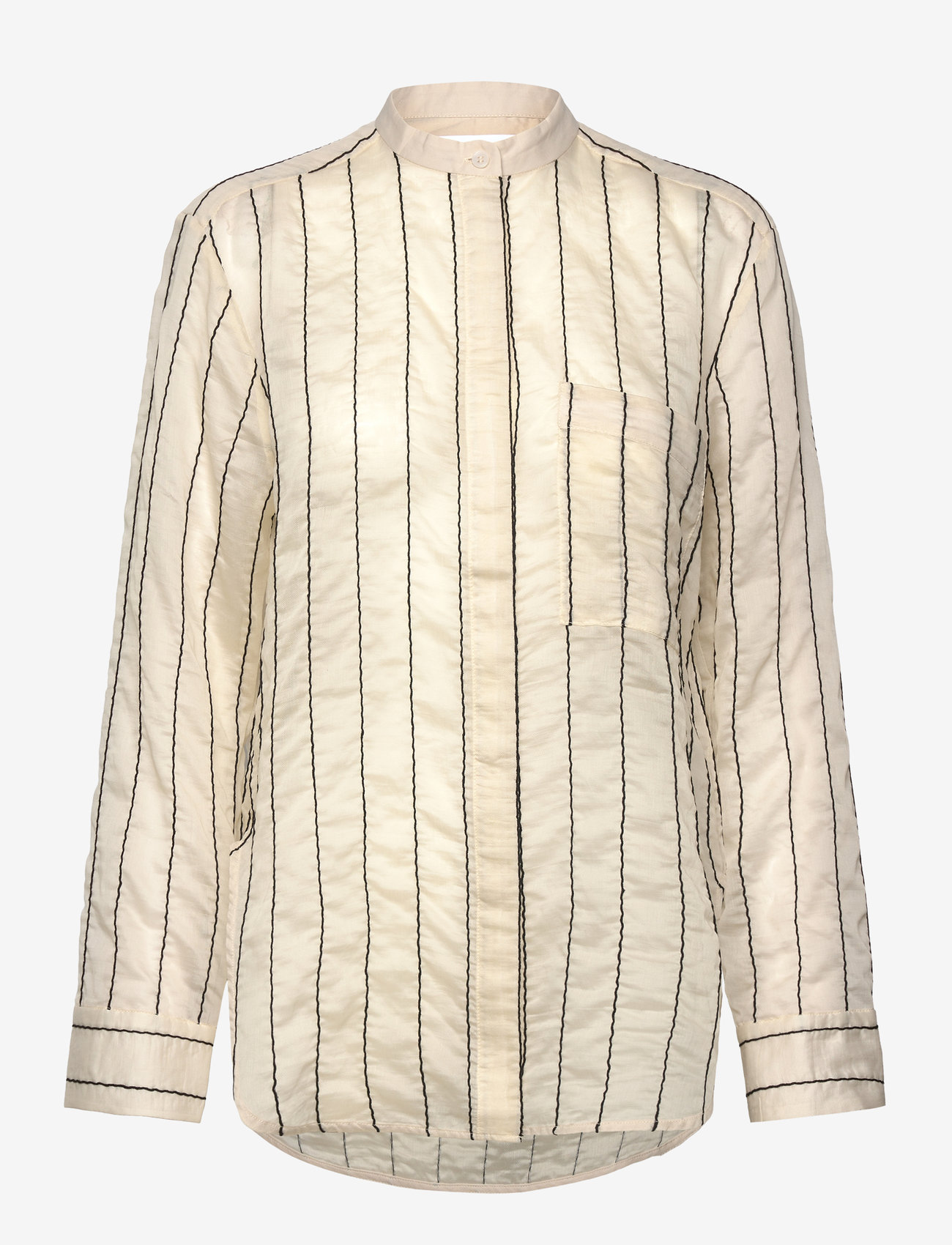 Day Birger et Mikkelsen - Yrsa - Sheer Stripe - langärmlige hemden - pistachio shell - 0