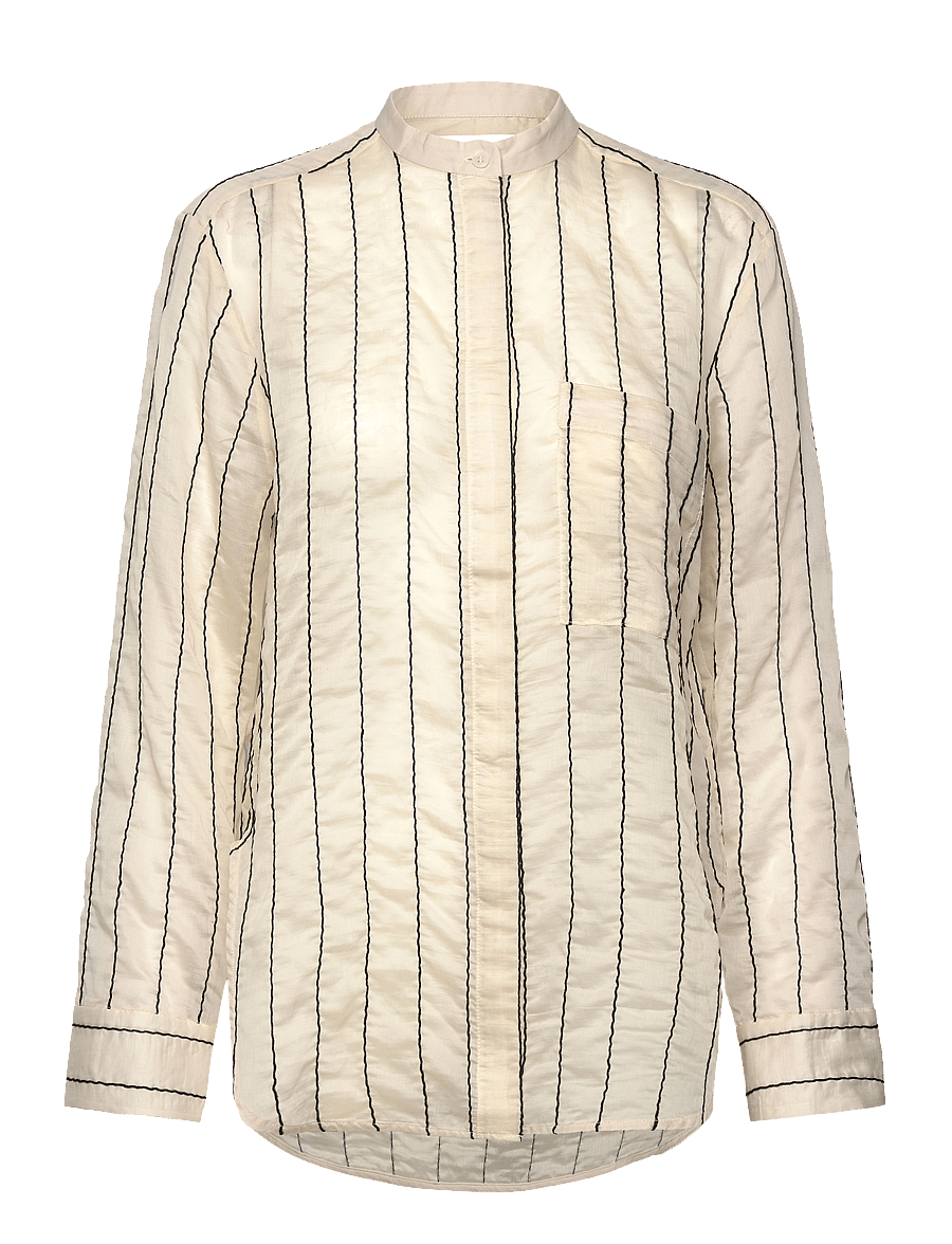 Day Birger et Mikkelsen - Yrsa - Sheer Stripe - langärmlige hemden - pistachio shell - 1