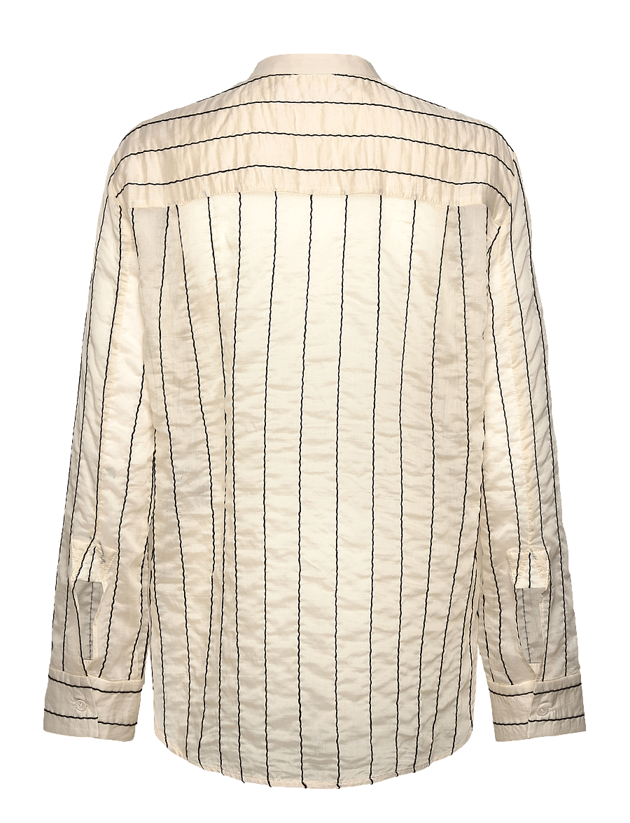 Day Birger et Mikkelsen - Yrsa - Sheer Stripe - langärmlige hemden - pistachio shell - 2