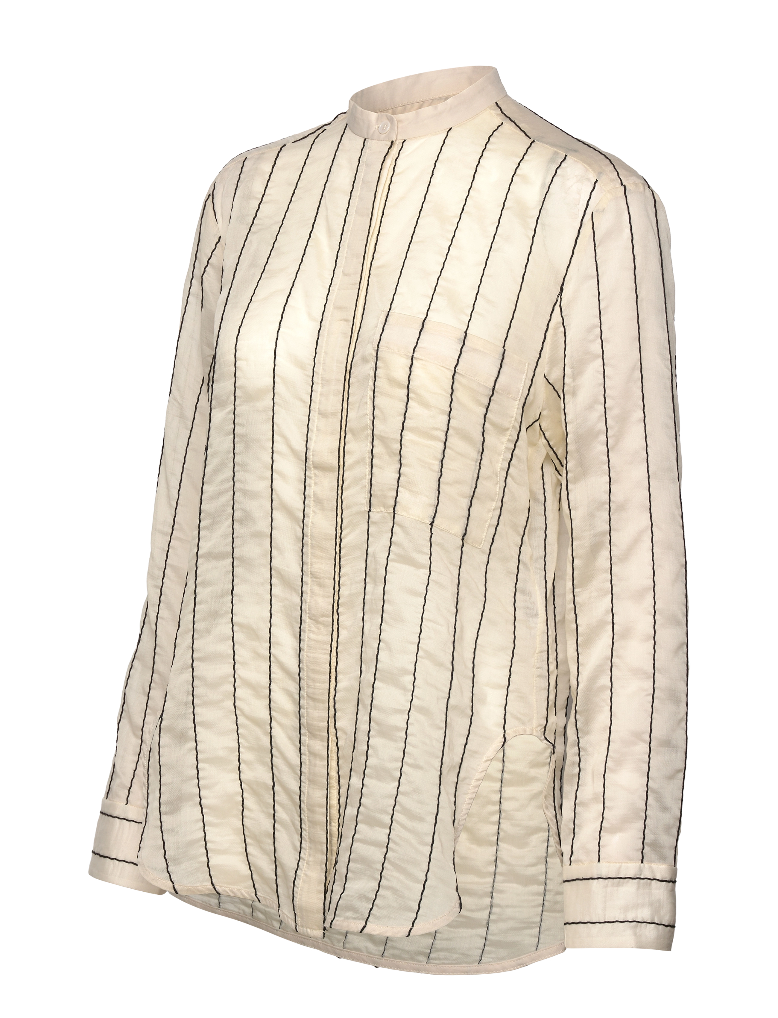 Day Birger et Mikkelsen - Yrsa - Sheer Stripe - long-sleeved shirts - pistachio shell - 4