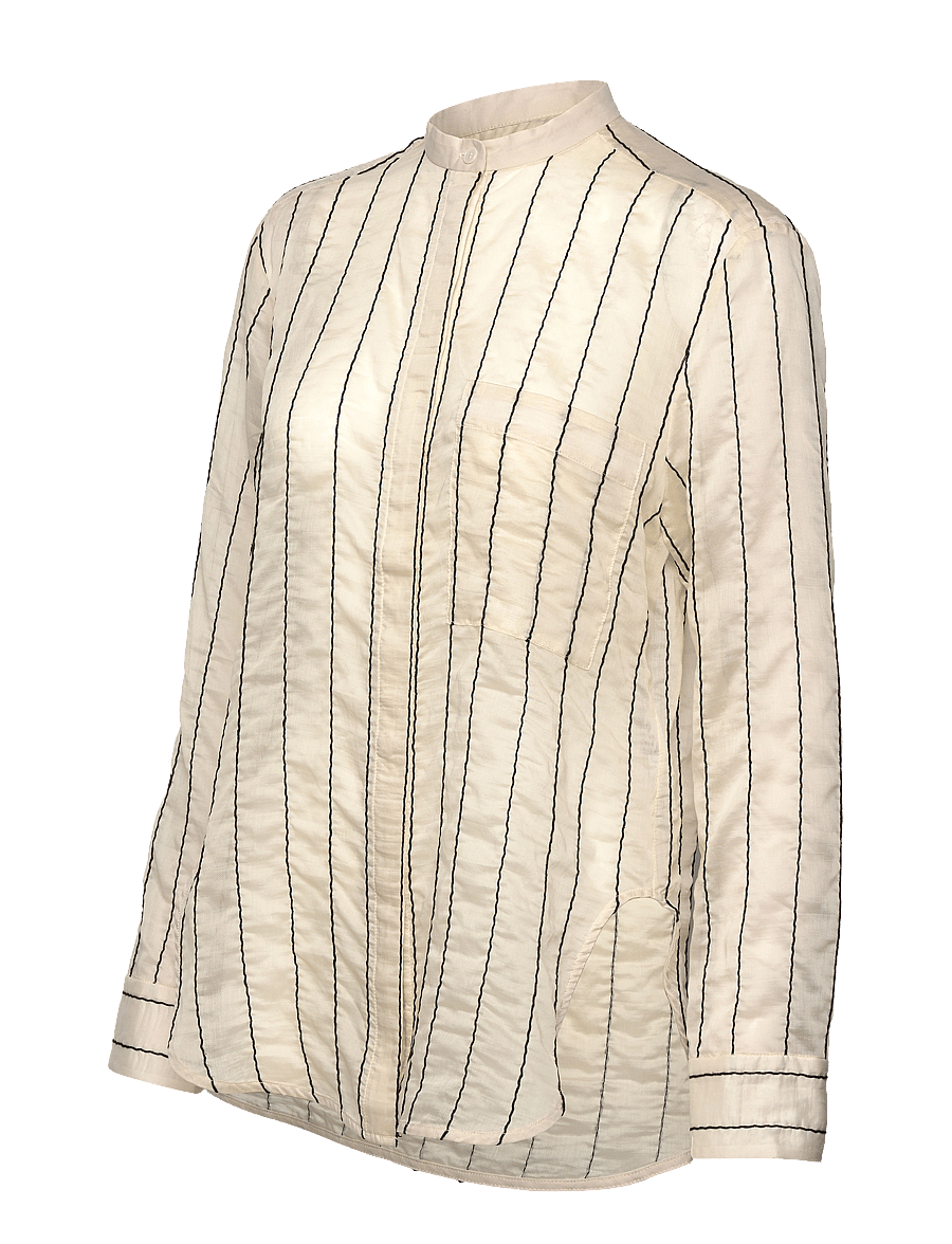 Day Birger et Mikkelsen - Yrsa - Sheer Stripe - langärmlige hemden - pistachio shell - 4