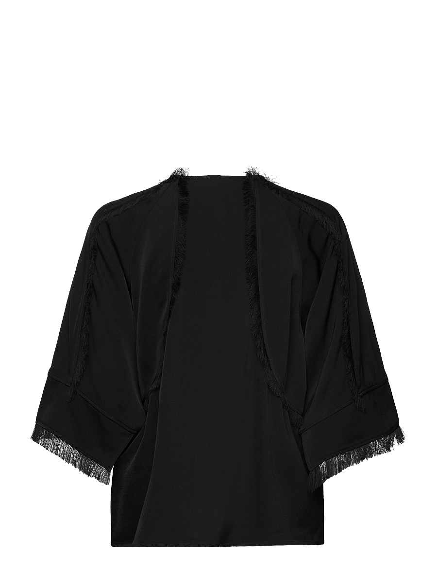Day Birger et Mikkelsen - Zelie - Matte Crepe - kortærmede bluser - black - 2