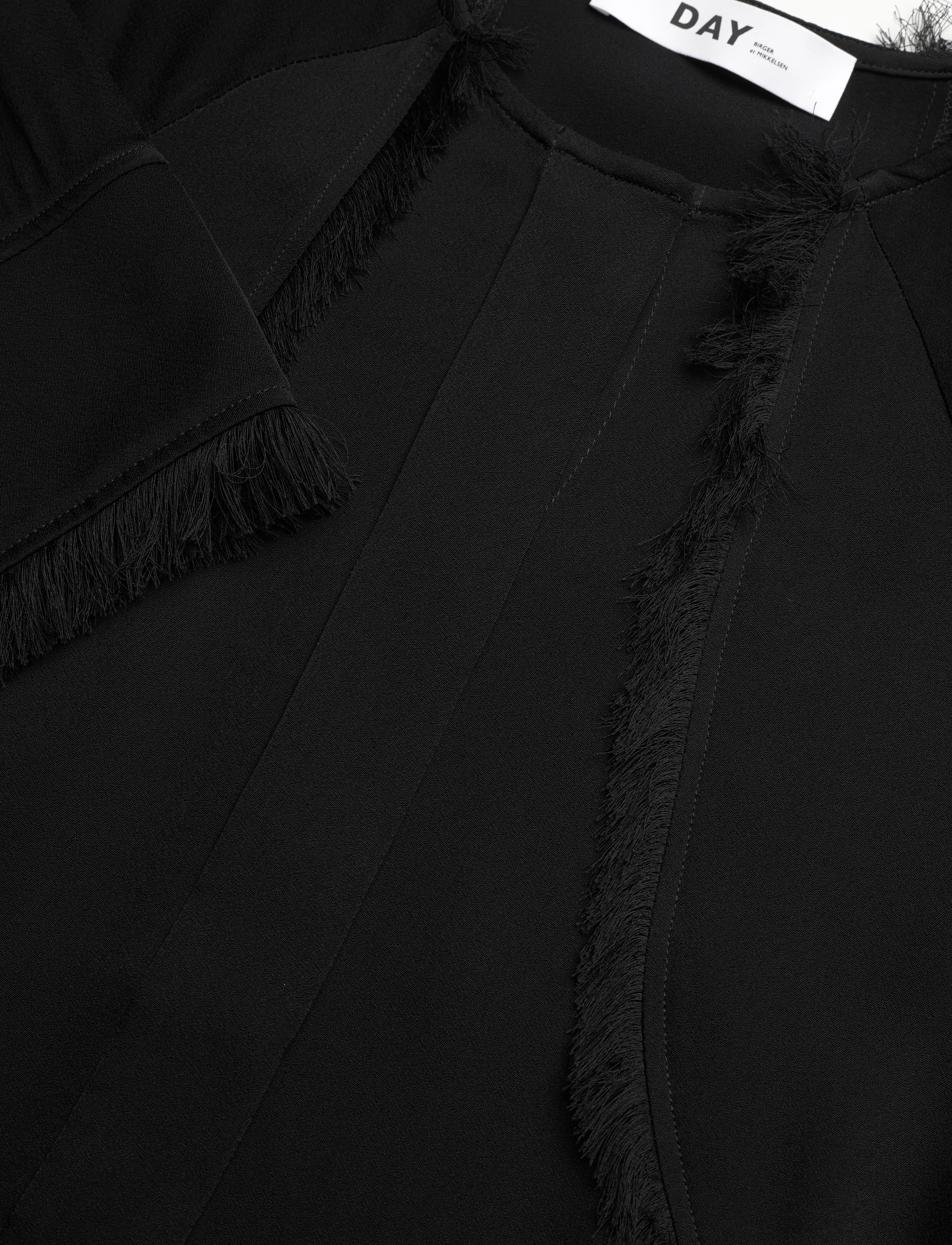 Day Birger et Mikkelsen - Zelie - Matte Crepe - lyhythihaiset puserot - black - 2