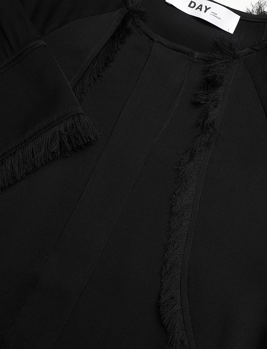 Day Birger et Mikkelsen - Zelie - Matte Crepe - kortærmede bluser - black - 5