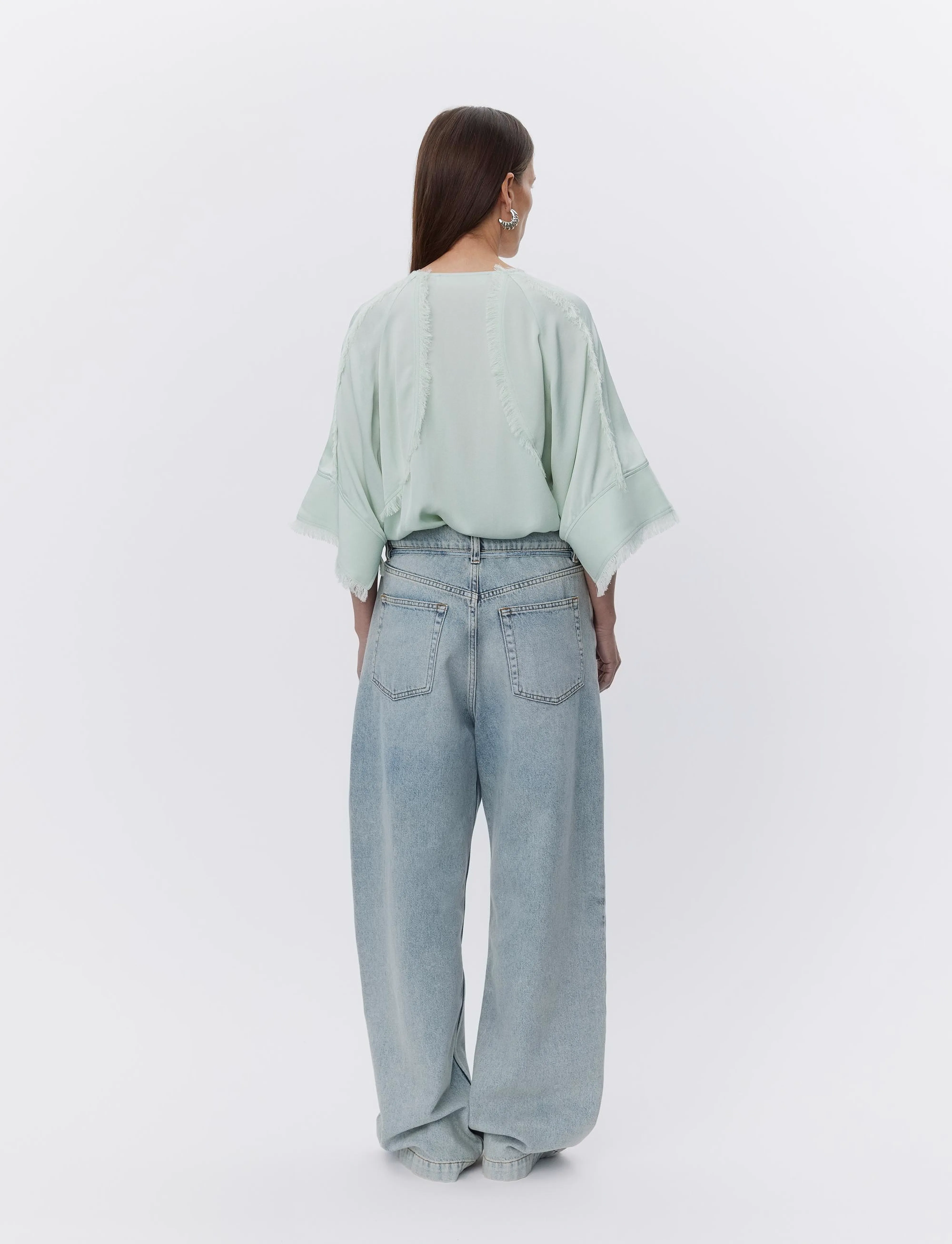 Day Birger et Mikkelsen - Zelie - Matte Crepe - kurzämlige blusen - green lily - 4