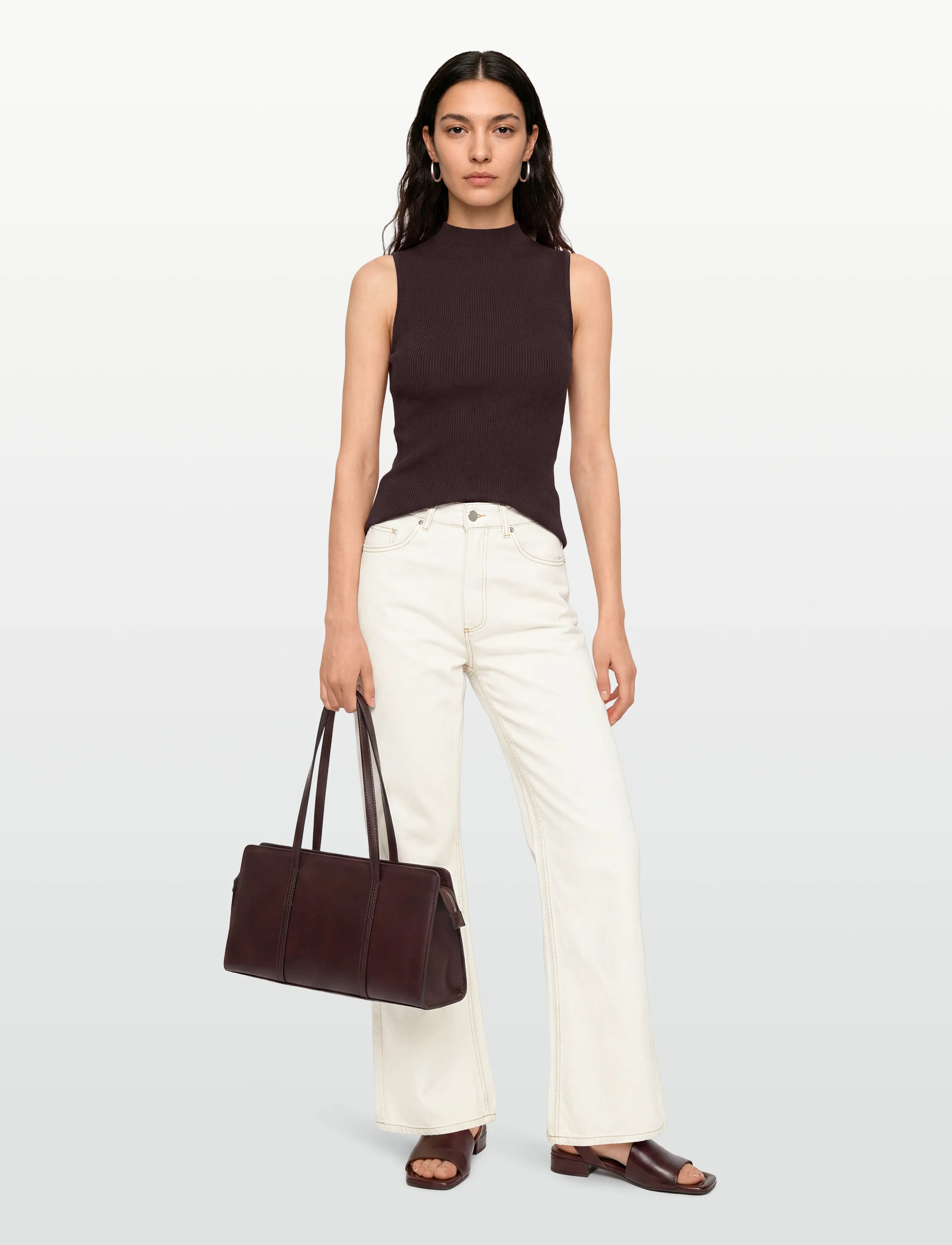 Day Birger et Mikkelsen Cai - Ice Bleached Denim Stretch, 42, Cream, Jeans > Flares, Dame